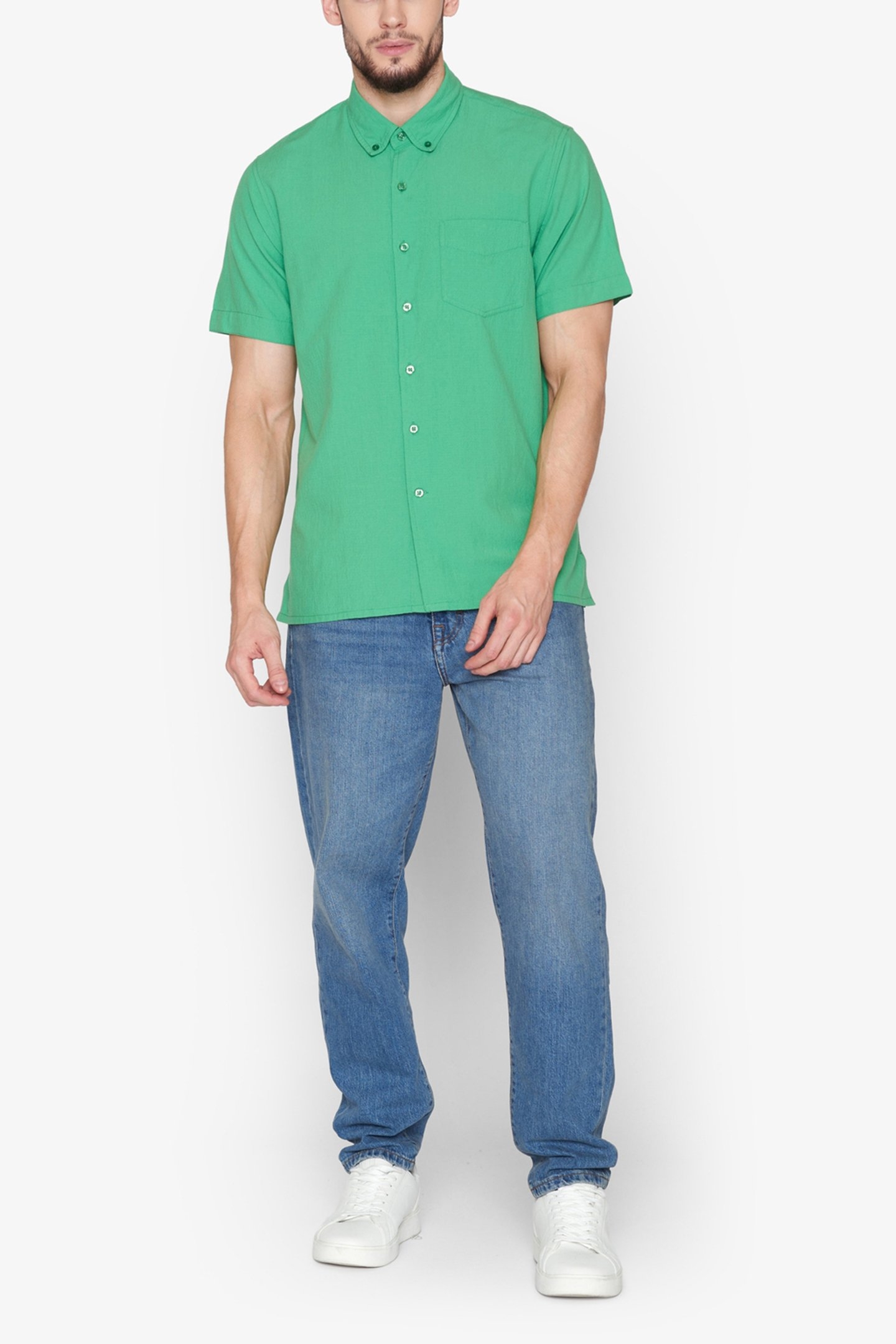 SOLIDSI SEERSUCKER BOTTLE GREEN 5