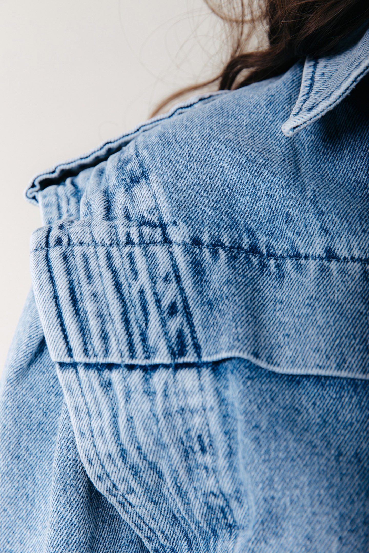 FREJA MULTISTITCH DENIM JACKET LIGHT BLUE DENIM 3