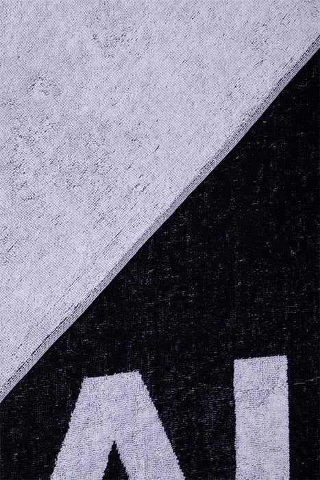 UNISEX BRAND COTTON TOWEL JET BLACK 3