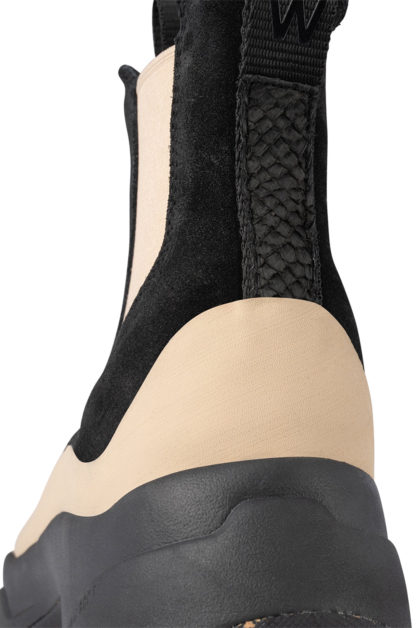 SOLVEIG SUEDE WATERPROOF BLACK/COFFEE CREAM 6