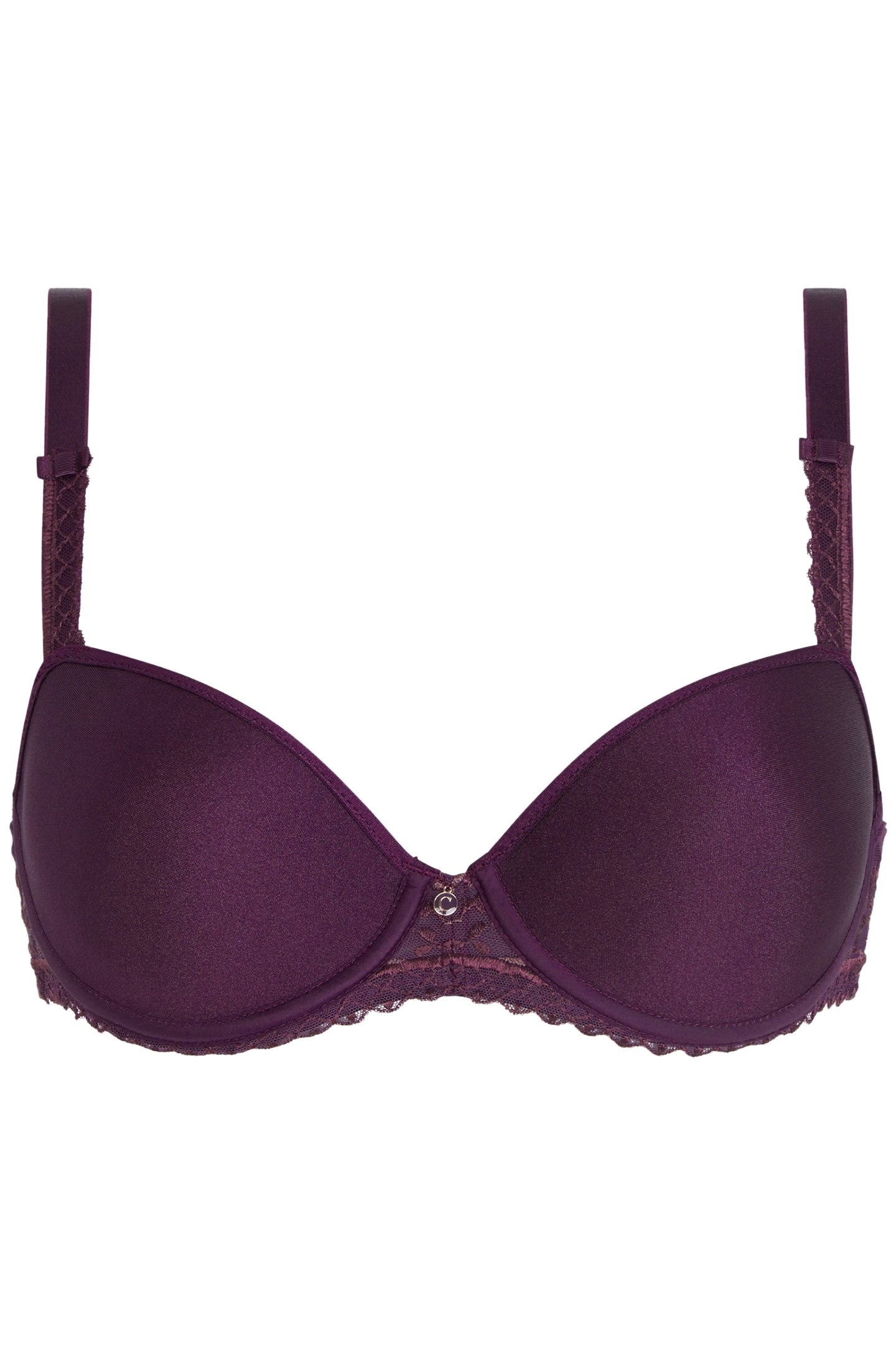 CO BRA TSHIRT HALF CUP MEMORY AUBERGINE SHADES 3