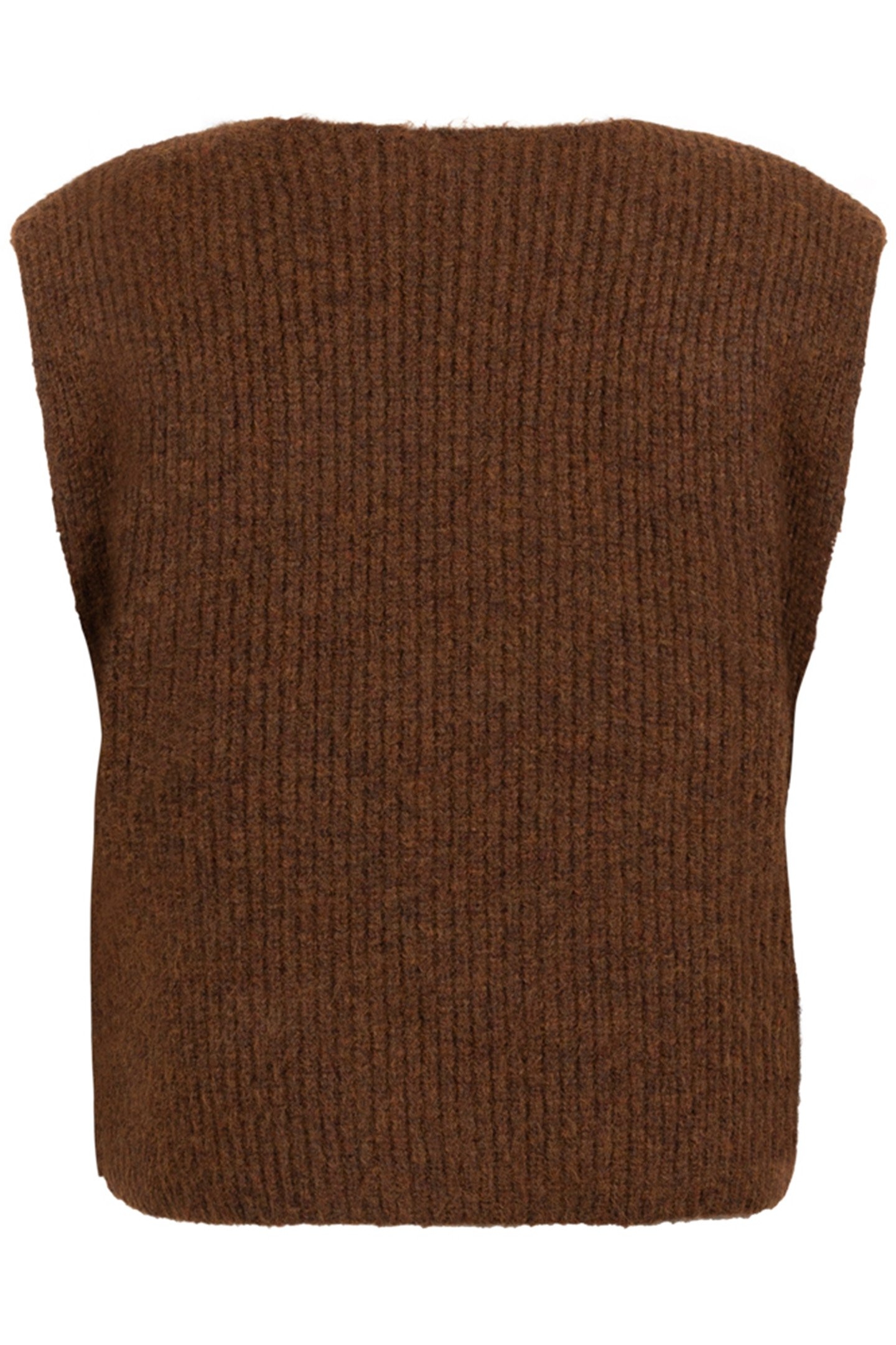 BILLIE KNITTED VEST S/L MUSTANG MELEE 2