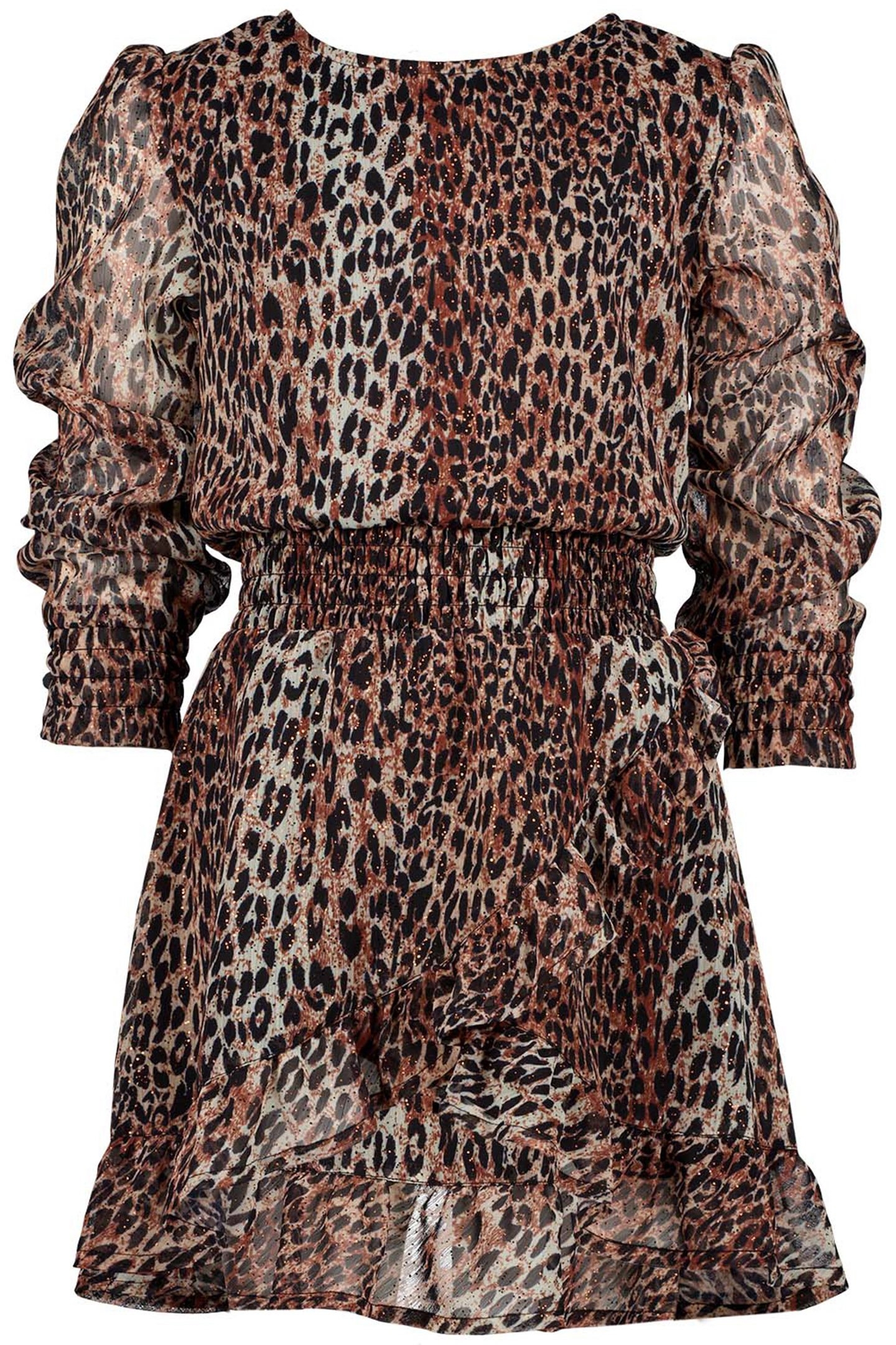 GIRL'S PENIKAH MIDI DRESS MULTICOLOR BROWN 1