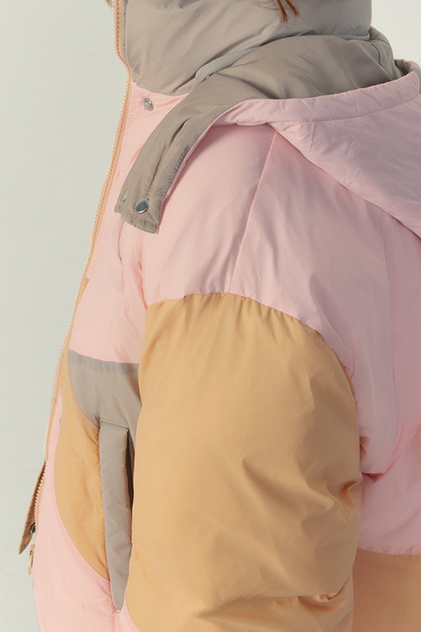 KOLBAY COAT TRICOLORE NUDE 4