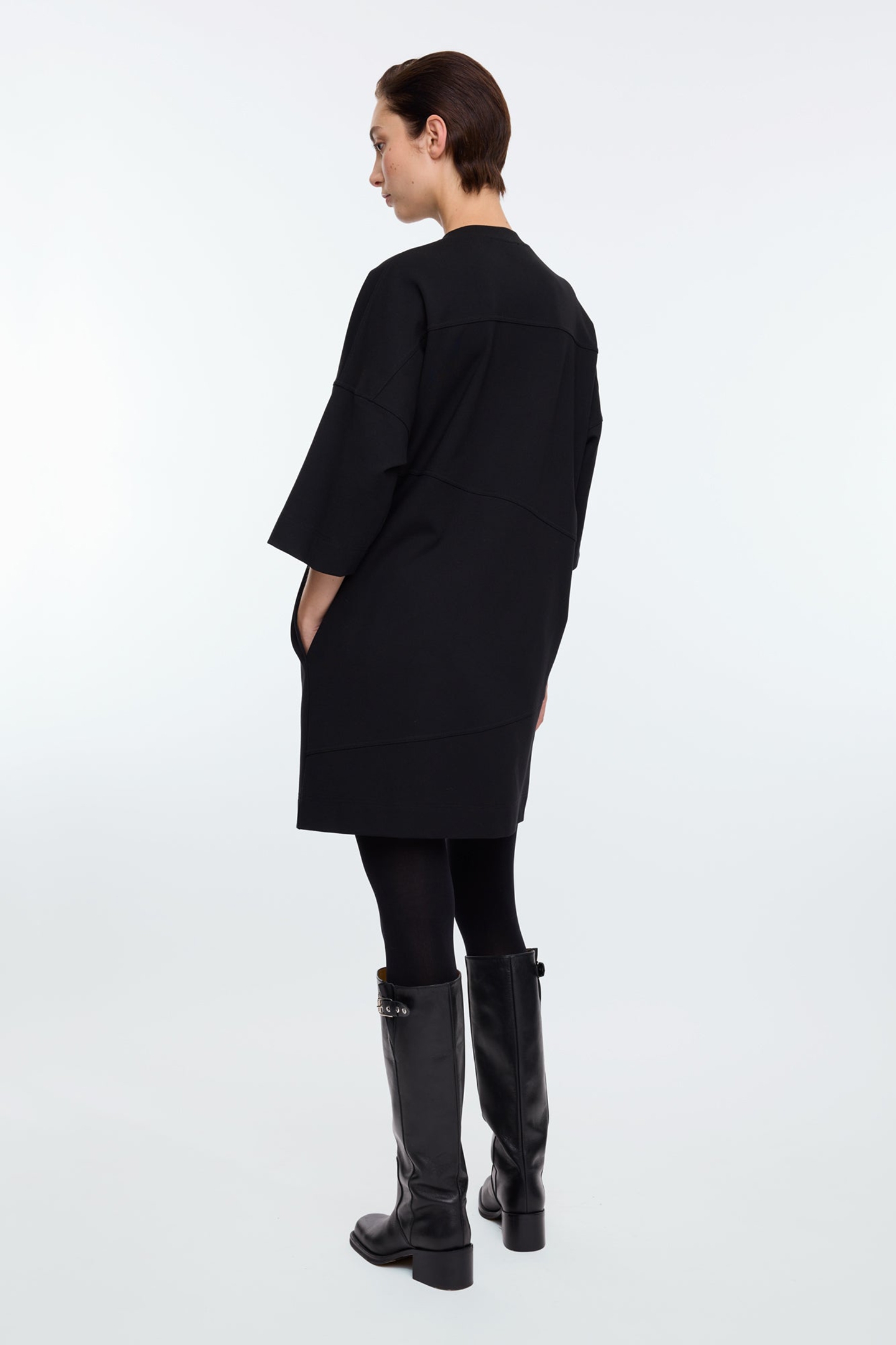 OVERSIZED T-DRESS BLACK 2