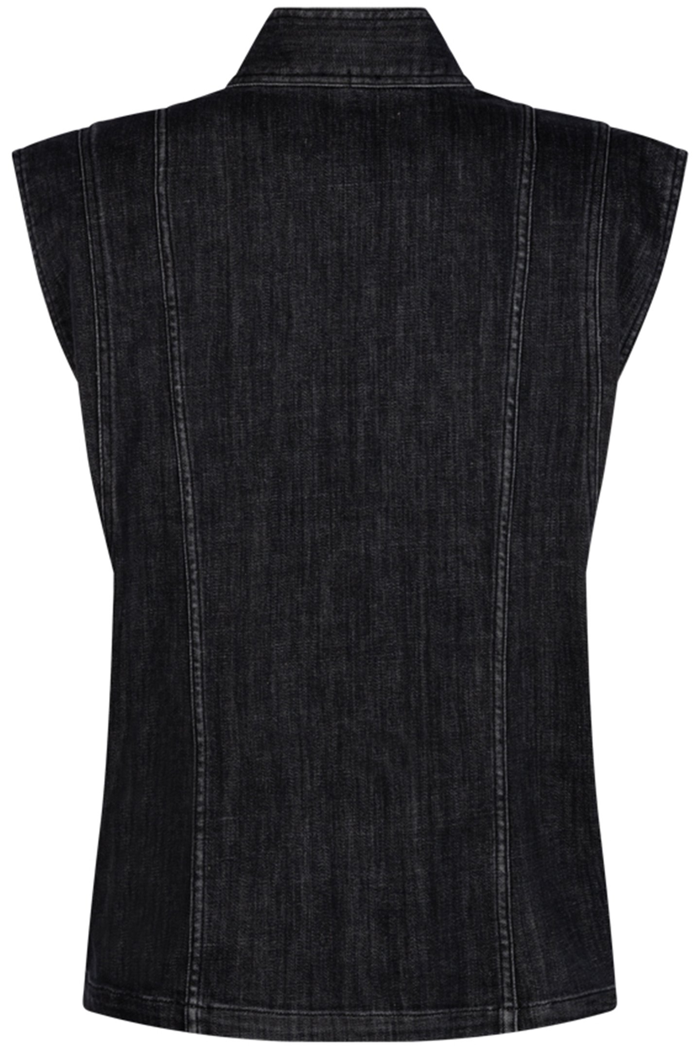 UNNI DENIM VEST DARK GREY 2