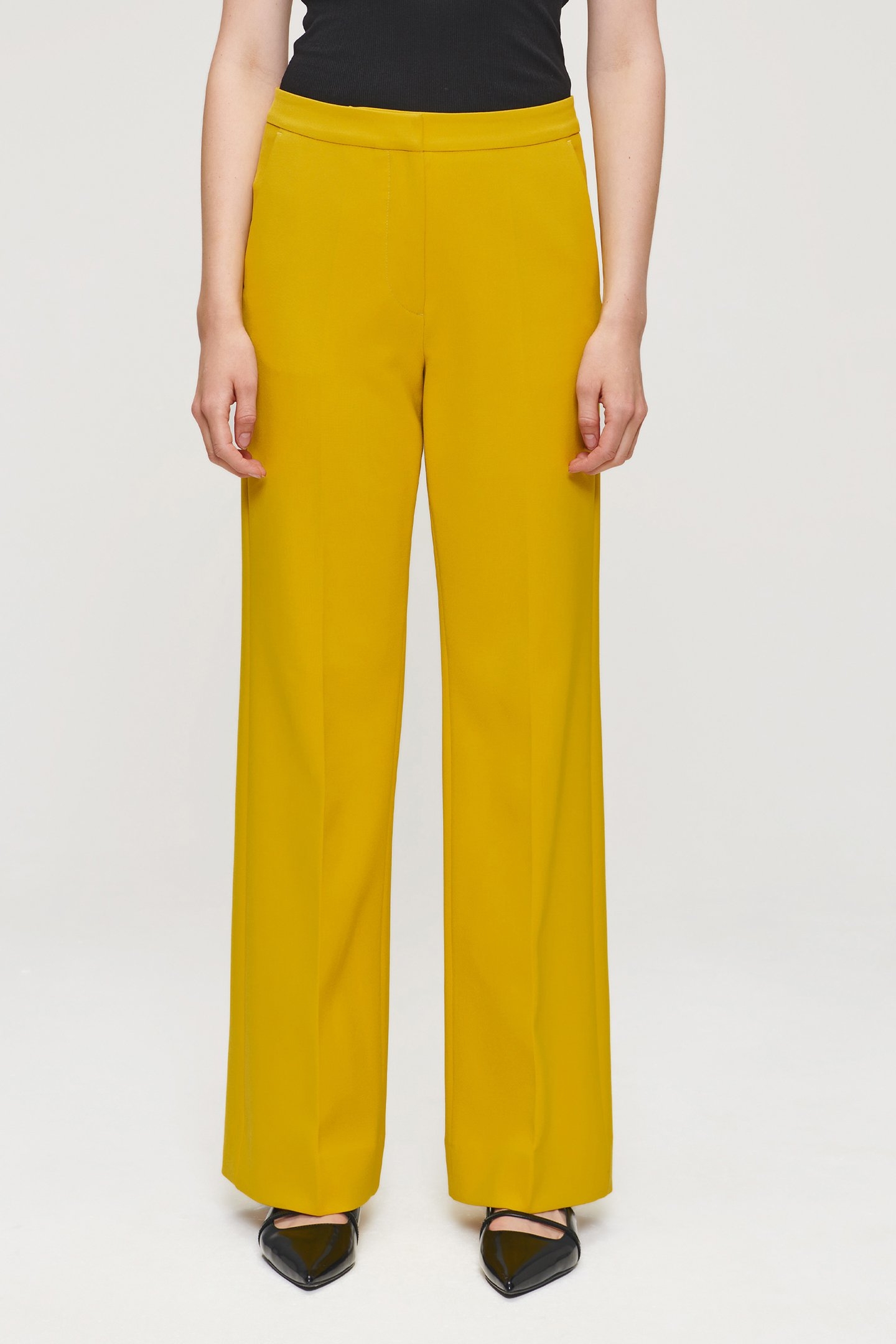 RELAXED FLARED PANTS TURMERIC 1