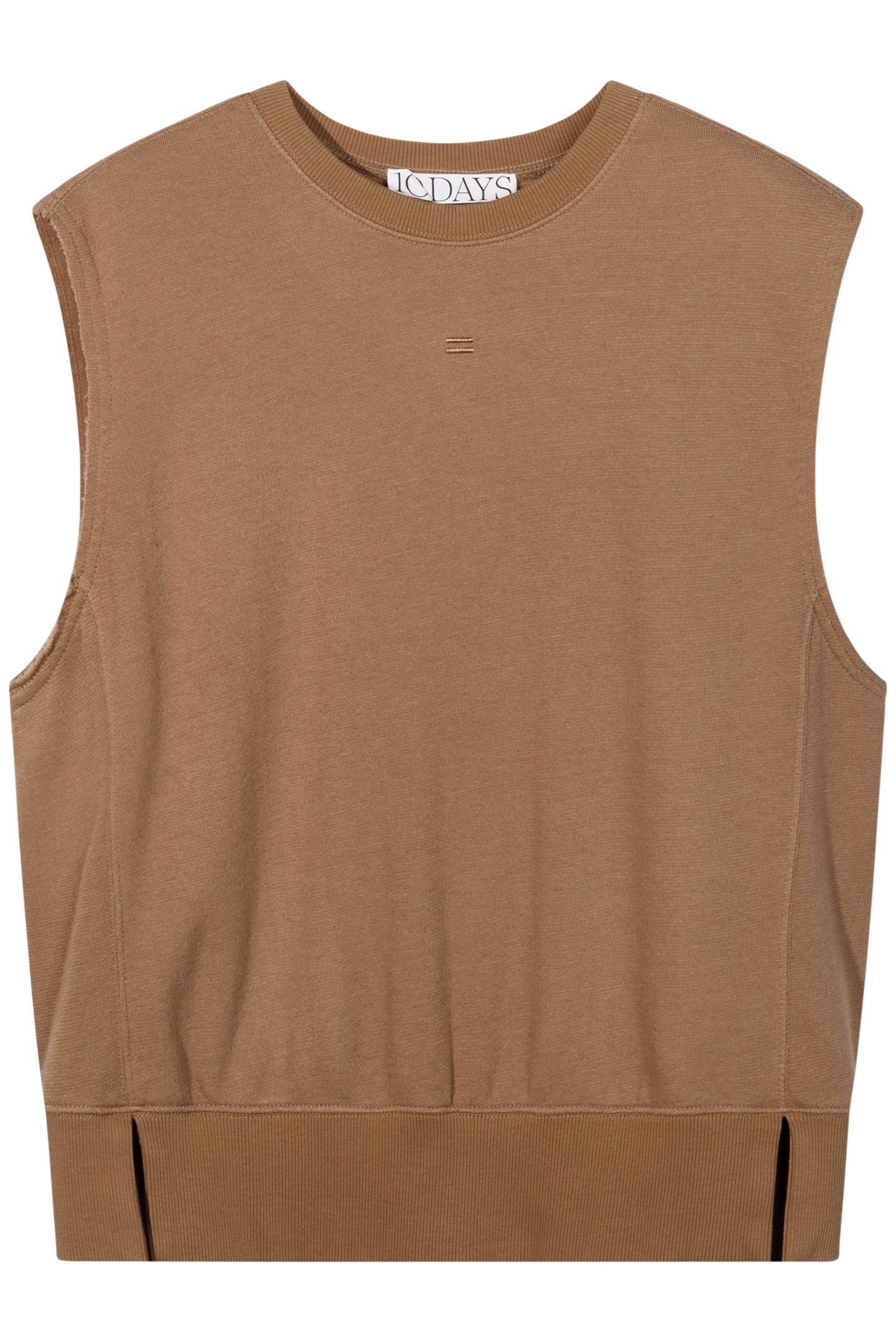 SLEEVELESS SWEATER CEDAR BROWN 4