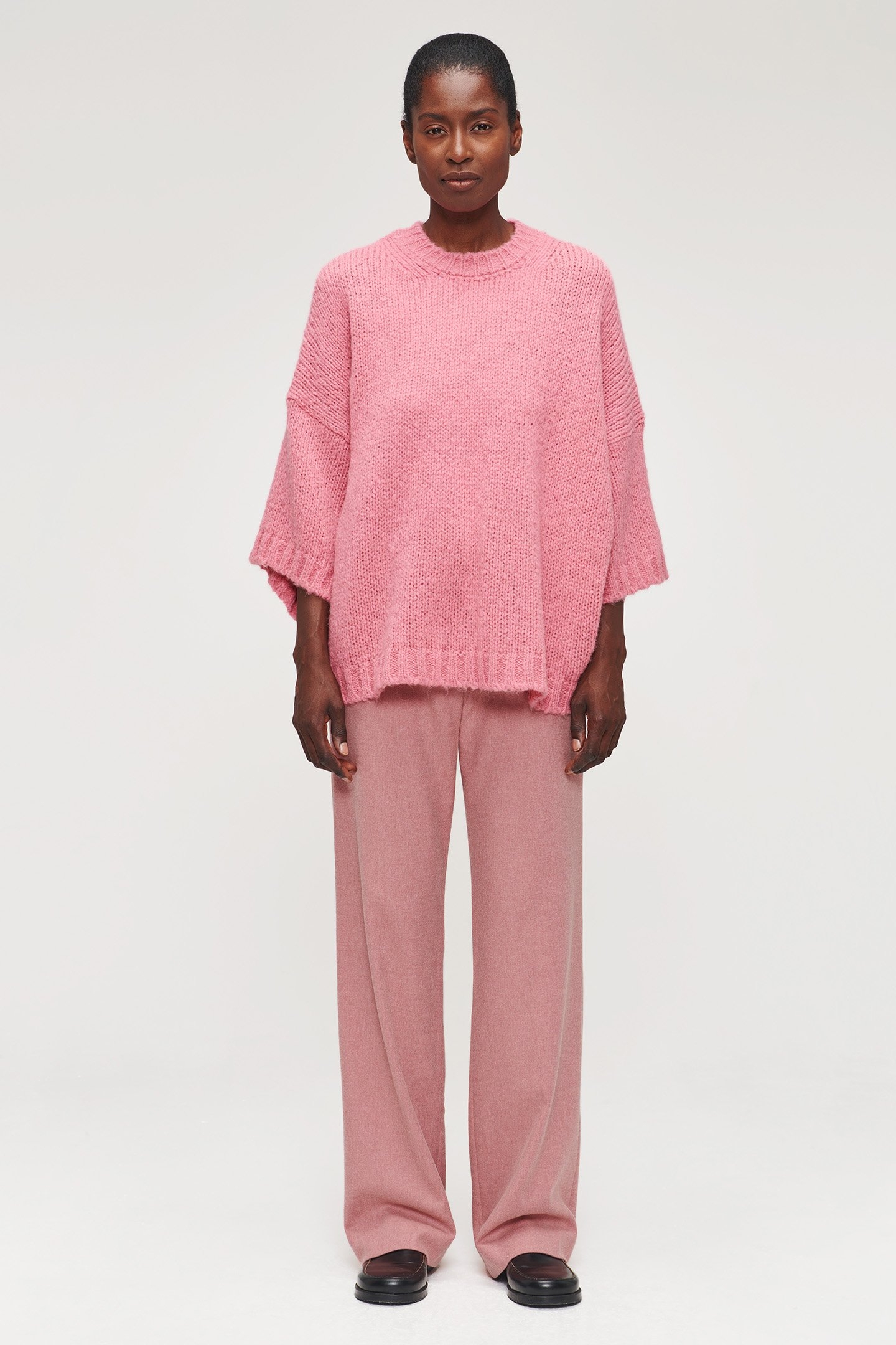 BRUSHED WO MIX OVERSIZED PULL PINK 3