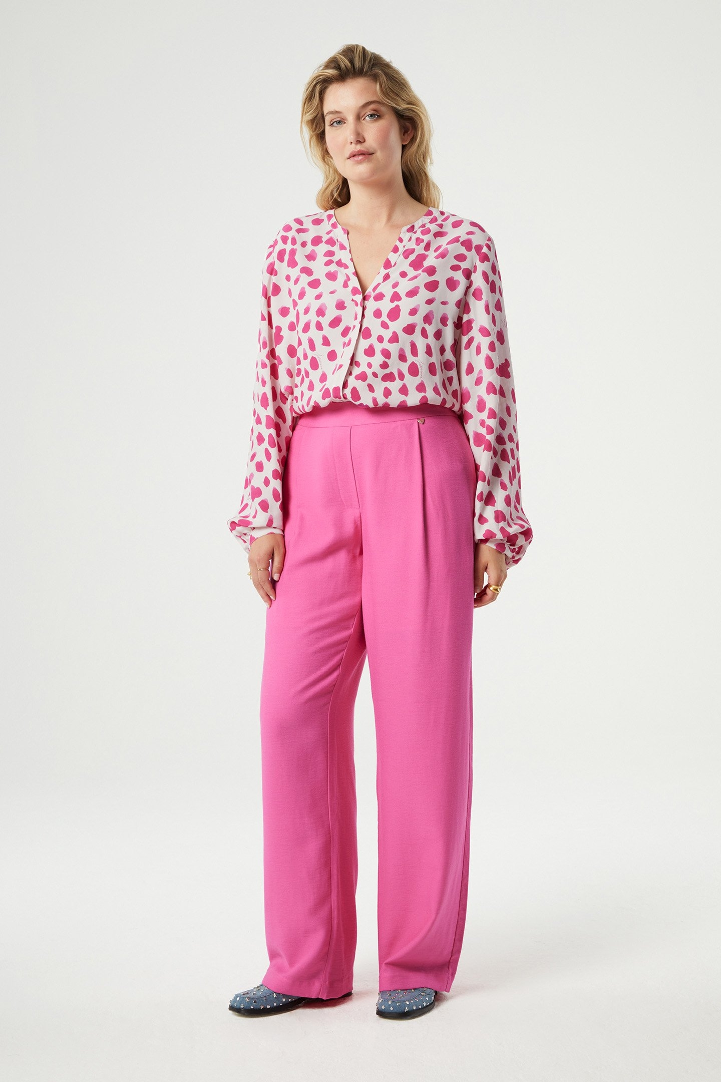 NEALE TROUSERS PINK CANDY 1