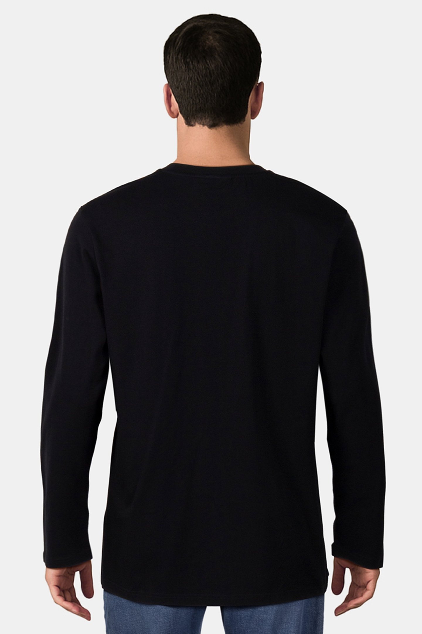 JP BRAND REGULAR FIT LONGSLEEVE T-SHIRT JET BLACK 2