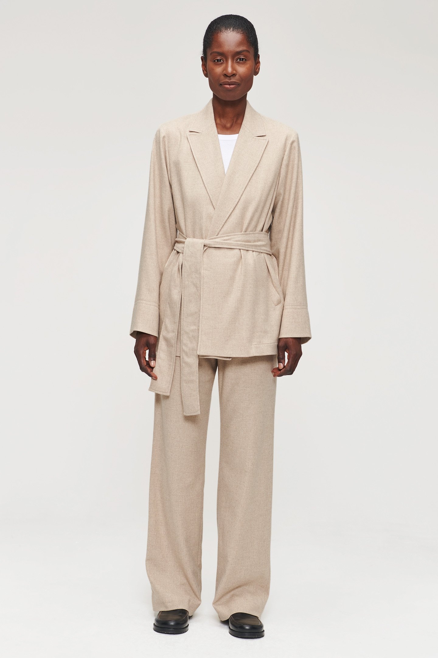 RELAXED FLANNEL JACKET SIMPLY TAUPE 3