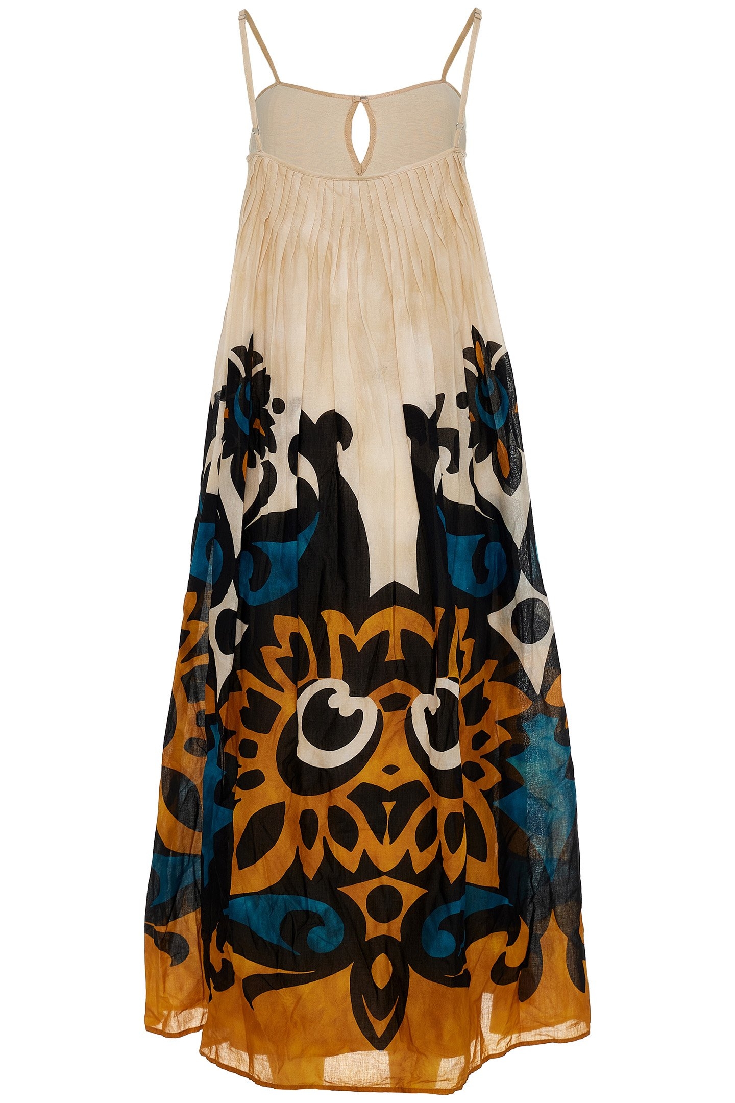 WARMTH LONG DRESS BLUE-CAMEL 3