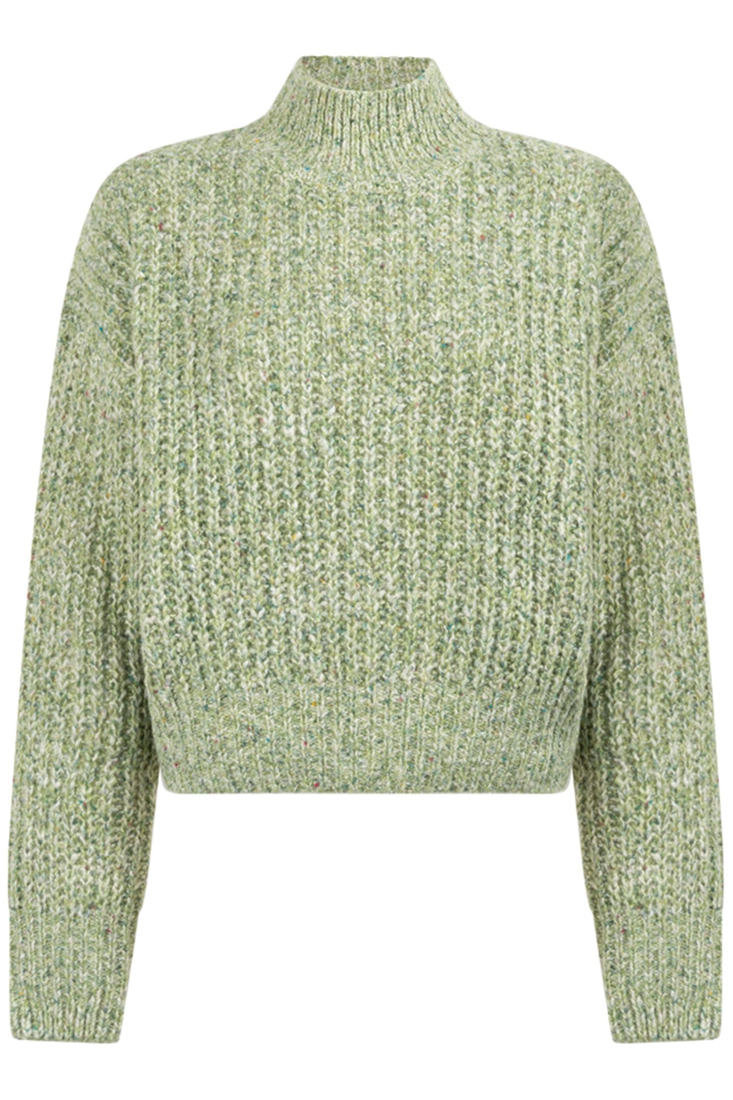 DYLAN KNITTED PULL LONG SLEEVE LILY PAD MELEE 1