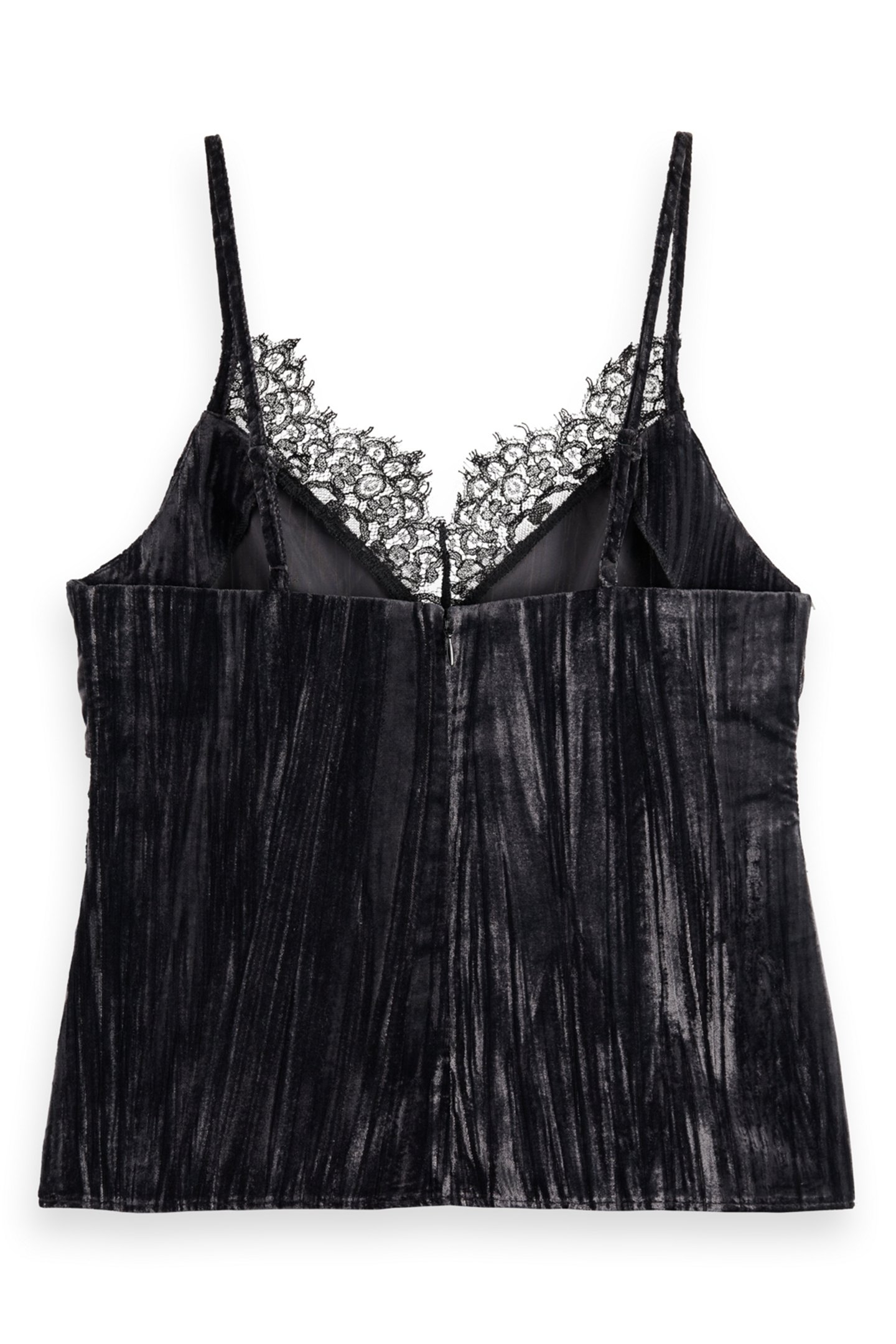 VELVET TANK TOP EVENING BLACK 5