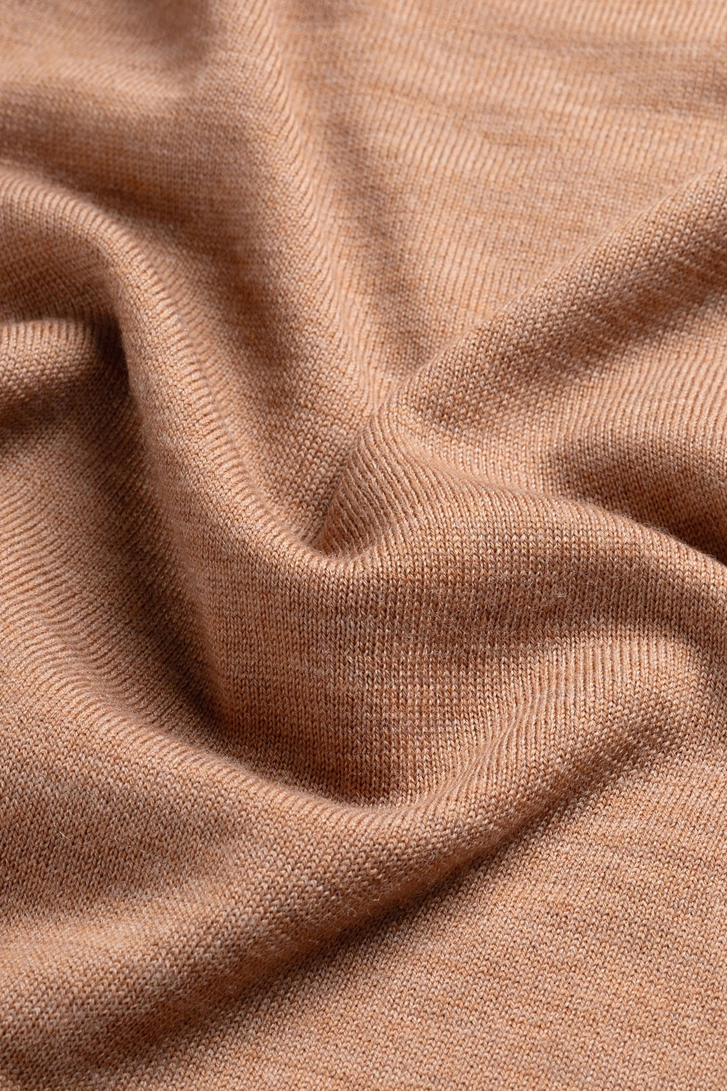 ZIP UP 100% MERINO TUSCAN CAMEL 7