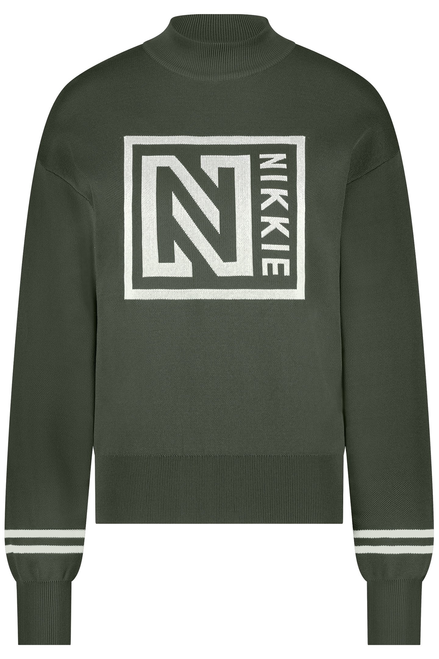 LOGO PATCH SWEATER NIGHT FOREST 1