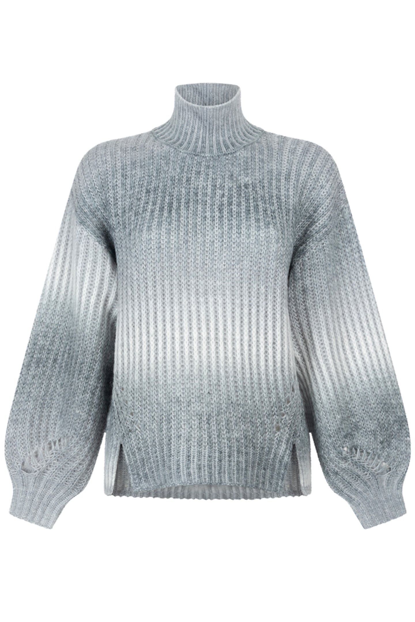 DALY KNITTED PULL LONG SLEEVE LIGHT GREY MELEE 1