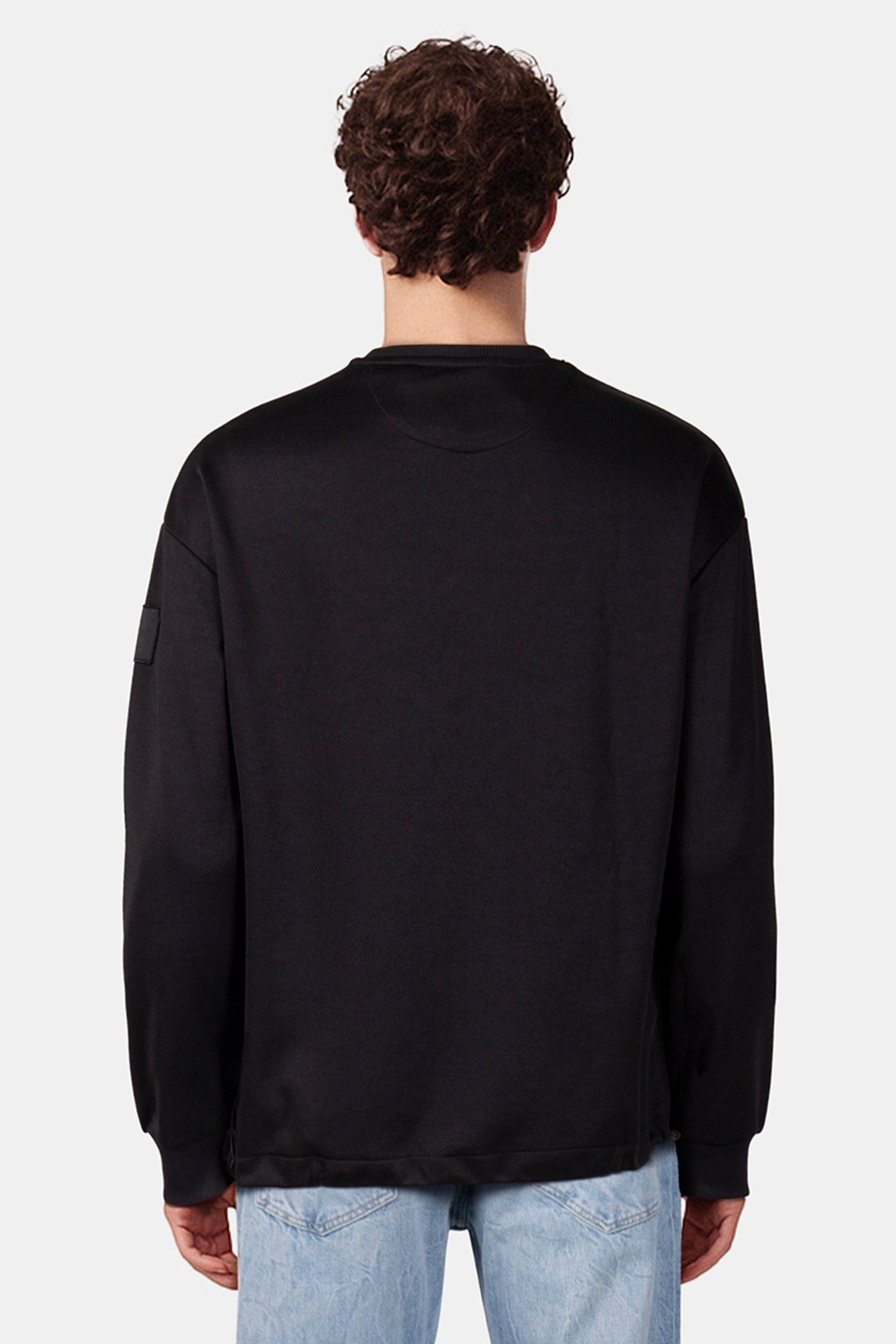 GATHERED SWEATSHIRT JET BLACK 2
