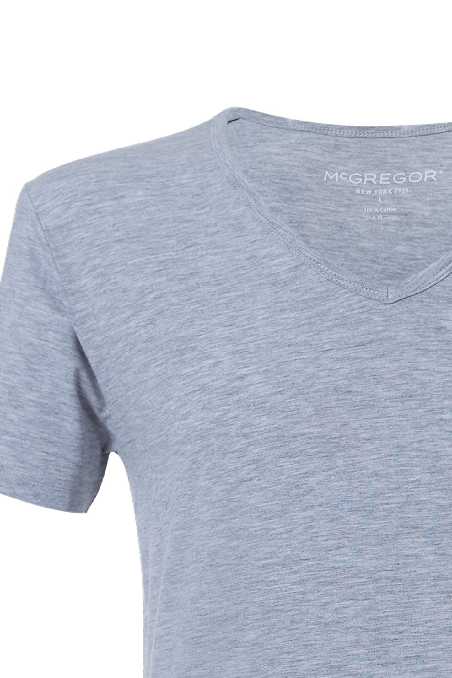 MCGREGOR - PREMIUM STRETCH T-SHIRT - V-NECK - 4-PACK GREY 4