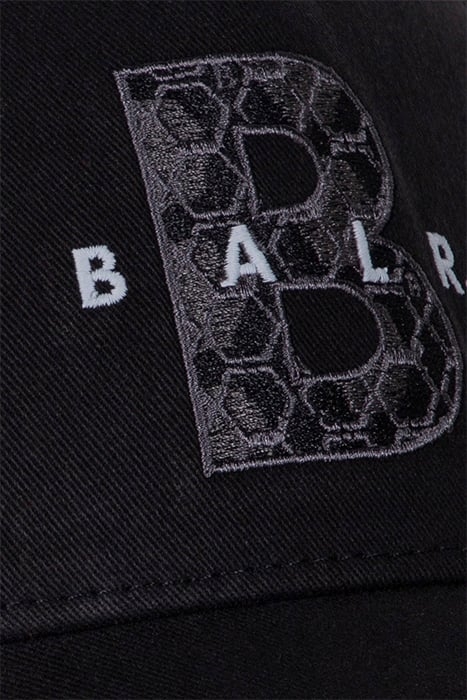 UNISEX BALR. MONOGRAM COTTON CAP JET BLACK 3