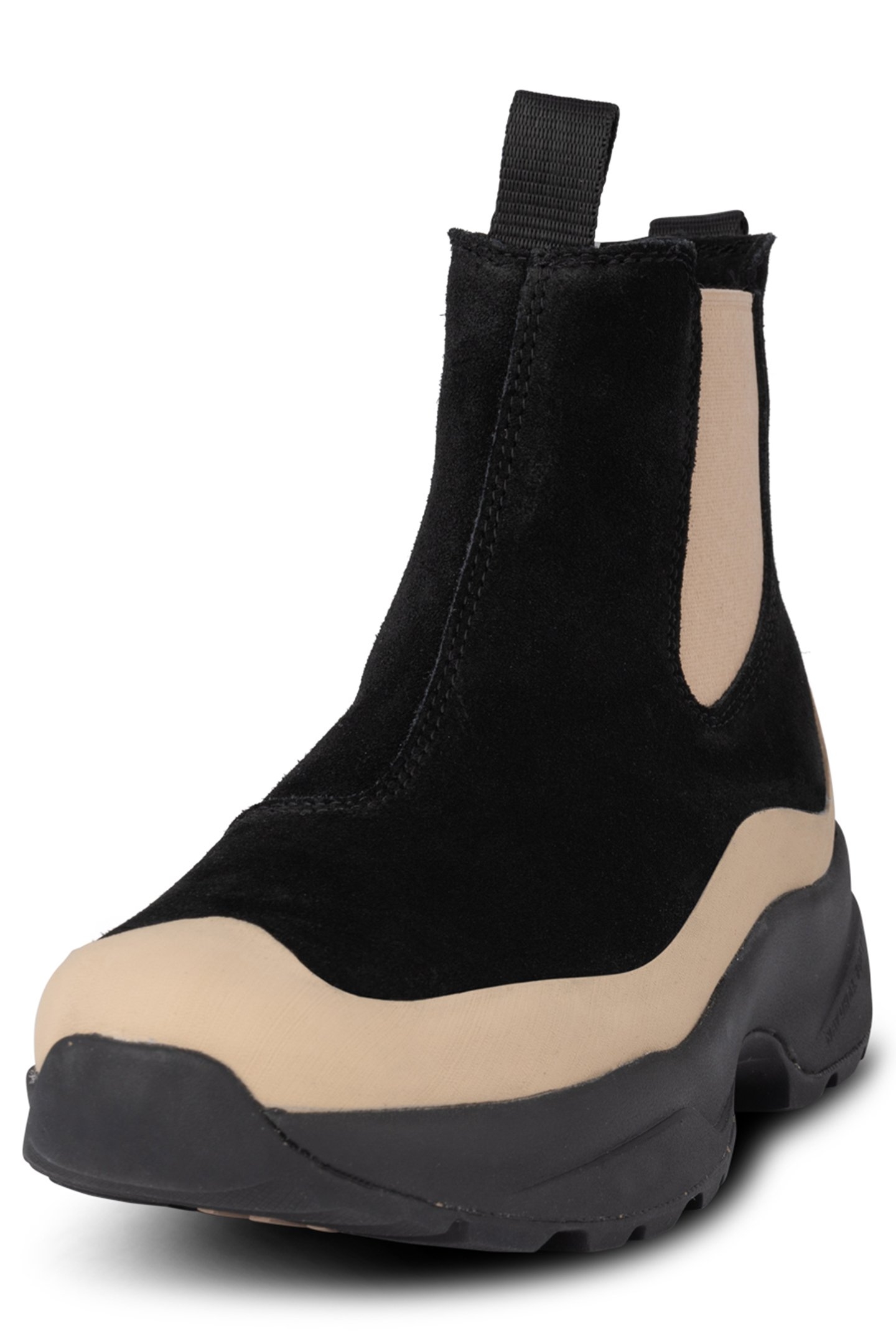 SOLVEIG SUEDE WATERPROOF BLACK/COFFEE CREAM 2