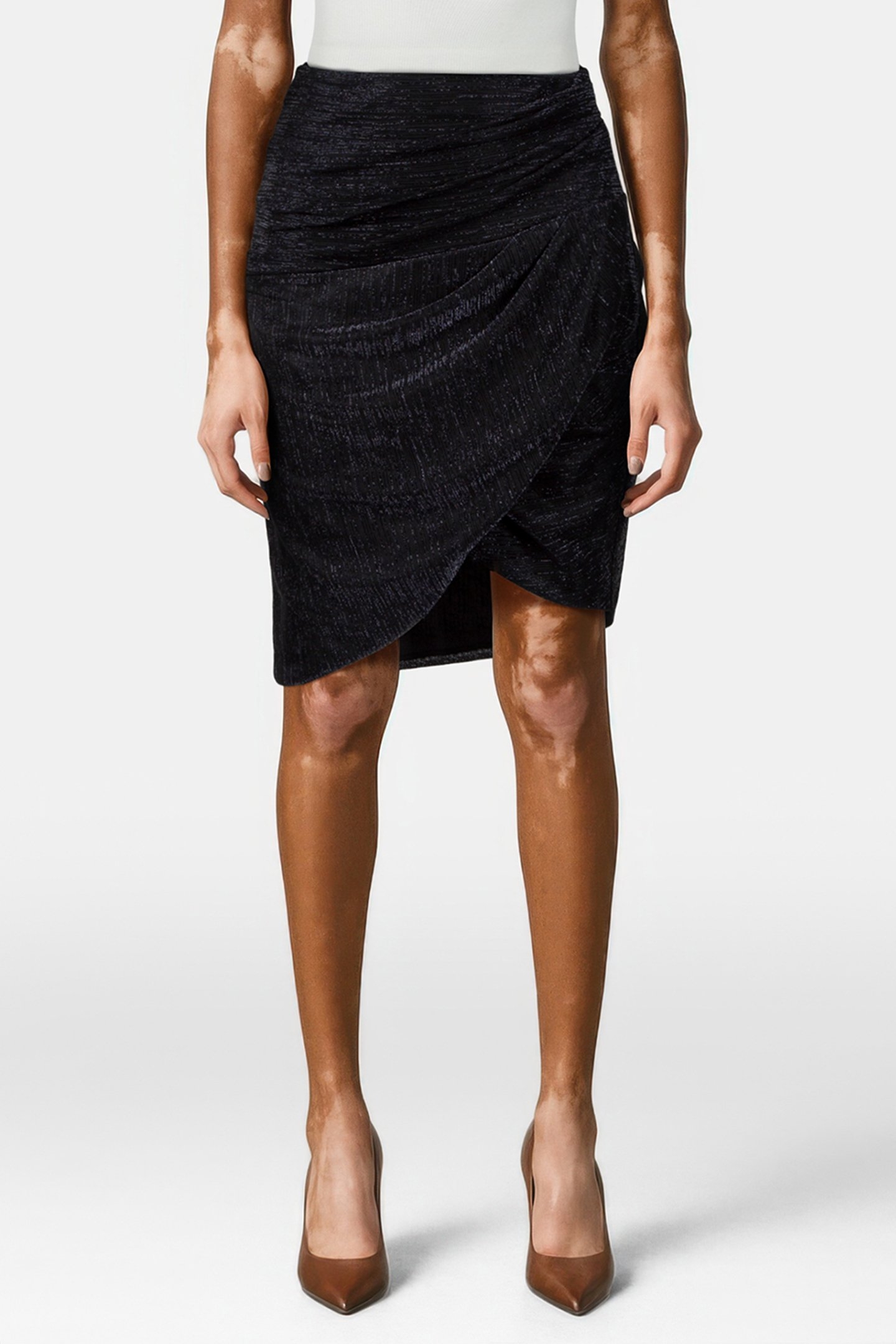 DANICA SKIRT BLACK LUREX 1