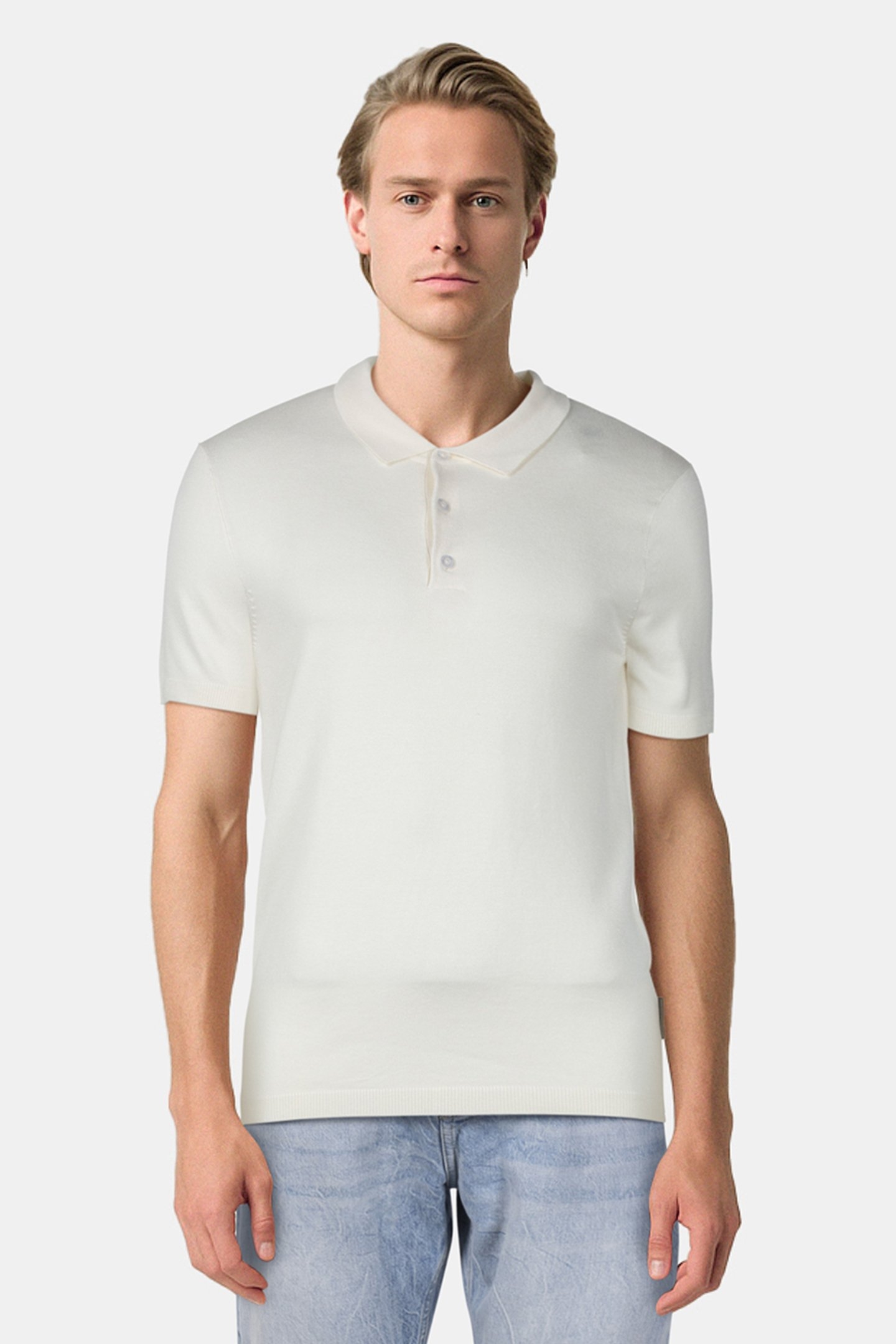 POLO SHORT SLEEVE FORMAL ECRU 1