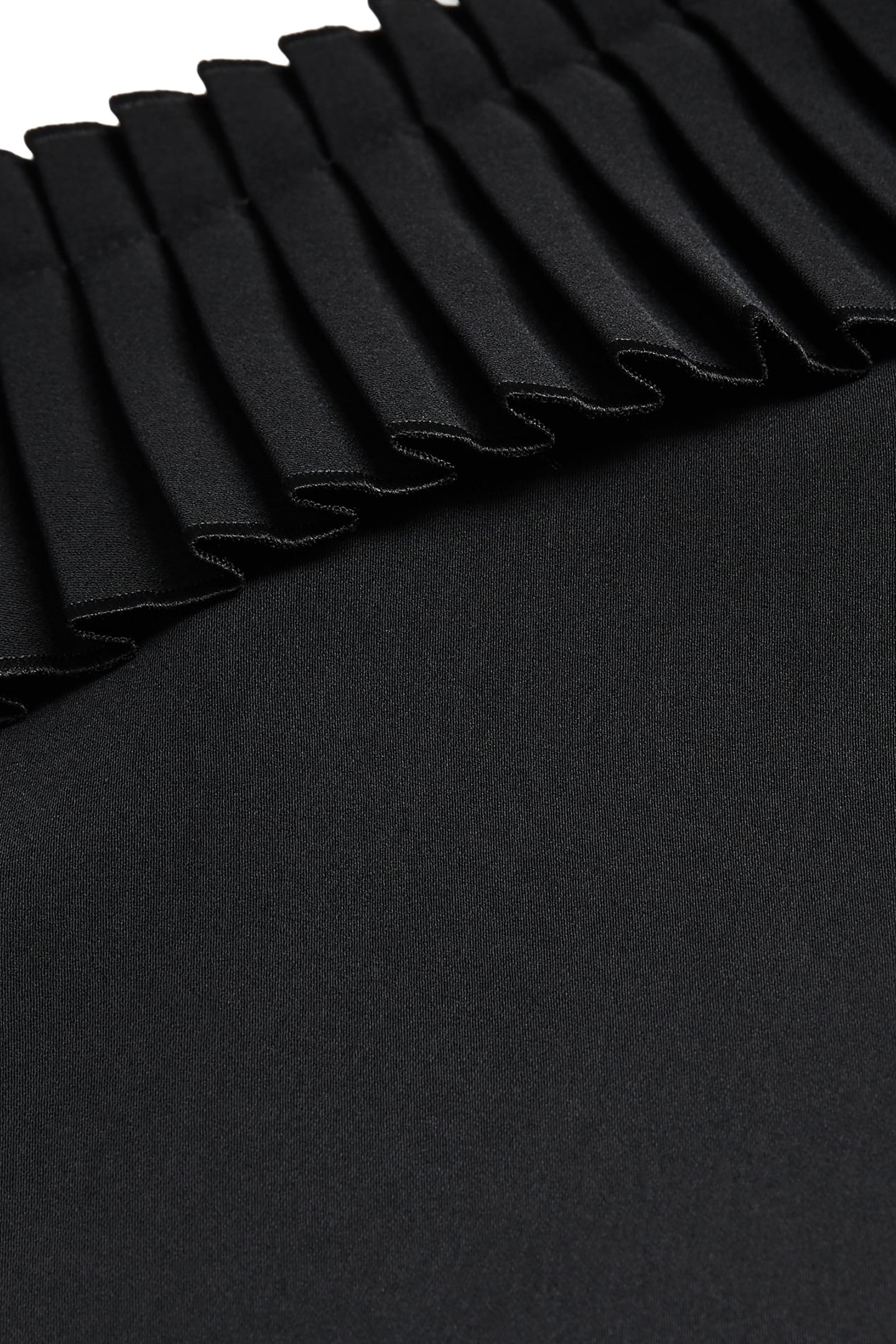 ONE-SHOULDER SHORT RUFFLED DRESS BLACK 6