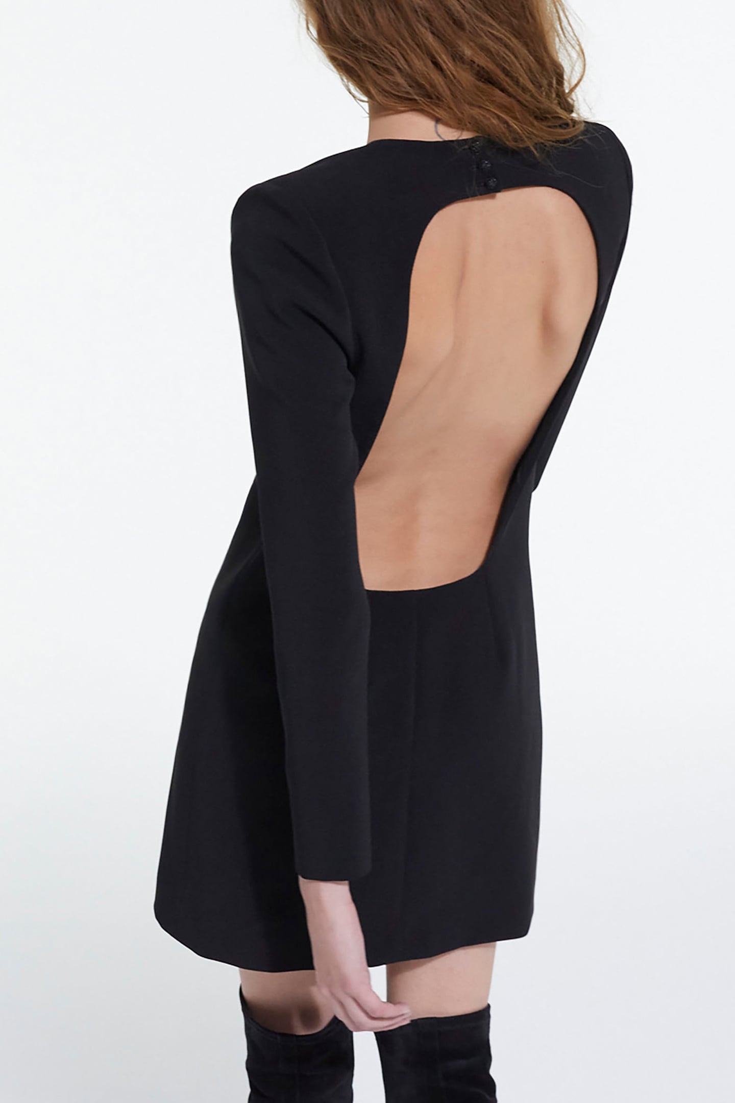 SHORT BACKLESS DRESS BLACK 2