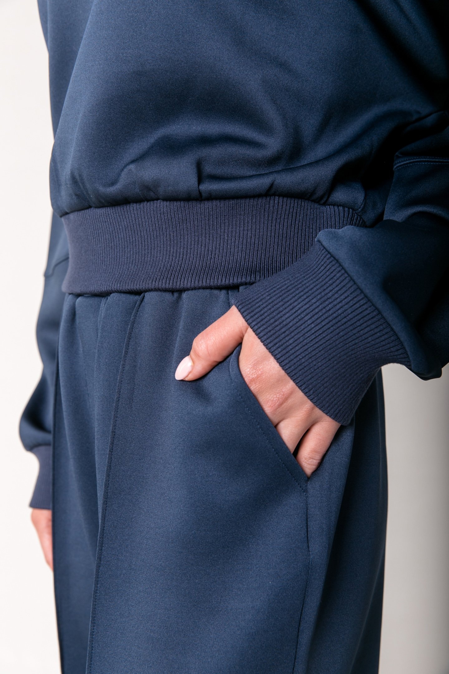 JIBY PINTUCK STRAIGHT PANTS DARK BLUE 3