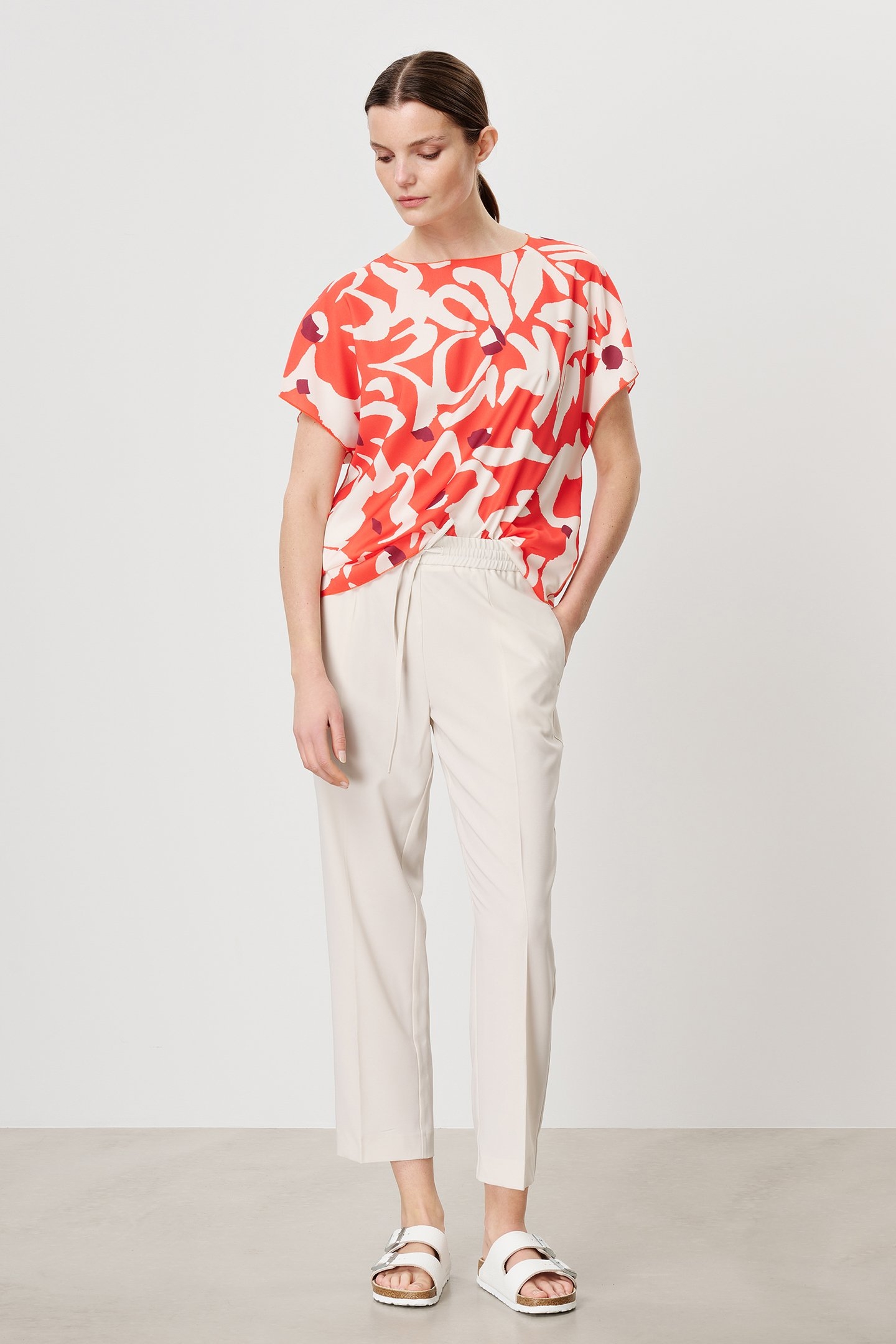 PRINTED ALBA TOP PAPAYA 3