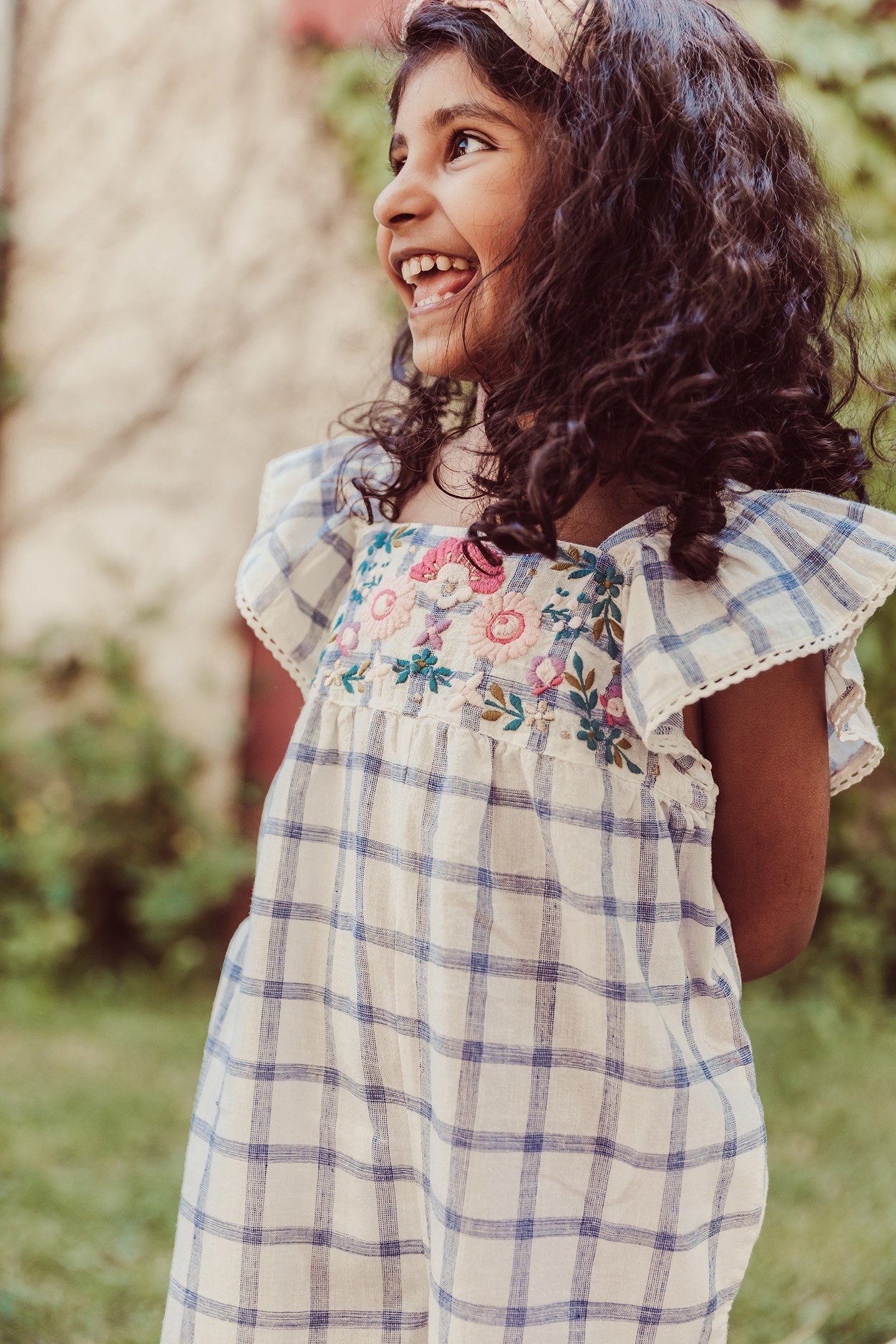 OVERALLS IRINA BLUE RIVER CHECKS 5