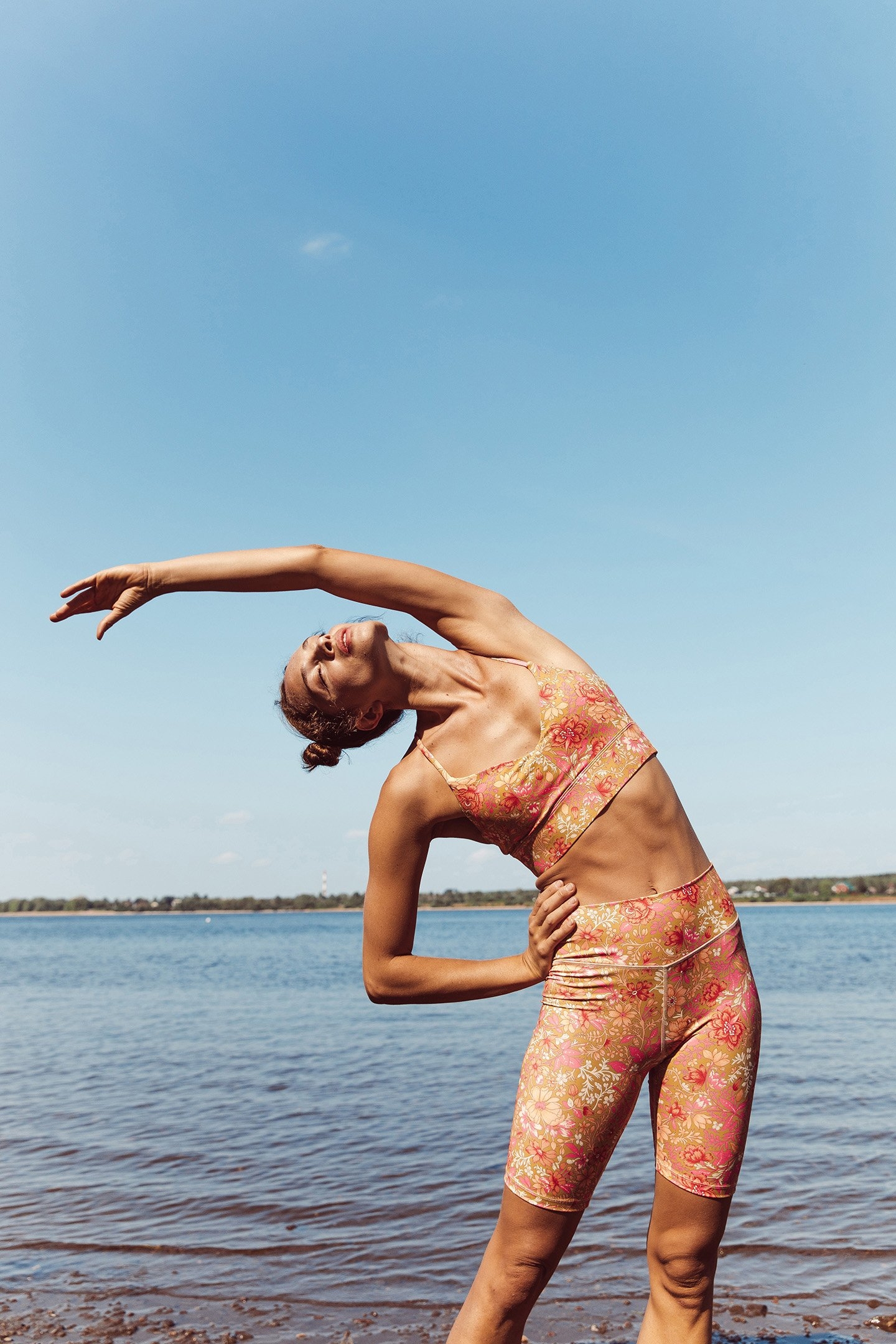 BRA SATNAM KHAKI MULTI FLOWERS 3