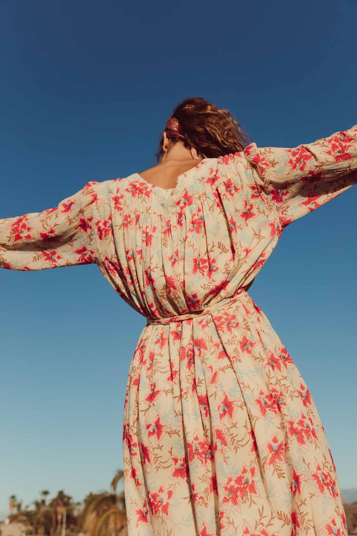 DRESS ALINE RASPBERRY FLOWERS 4