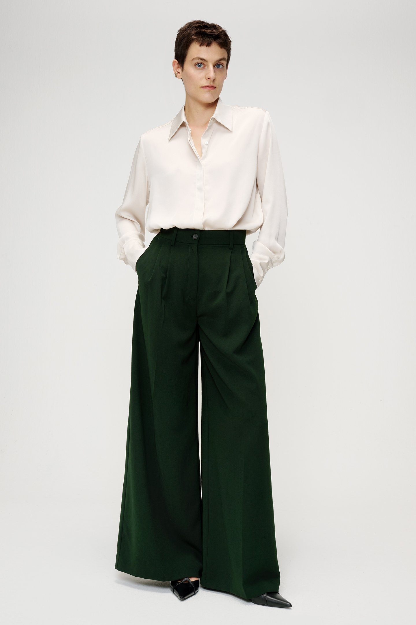 JAPANESE SATIN FLUID SHIRT OFF WHITE 4