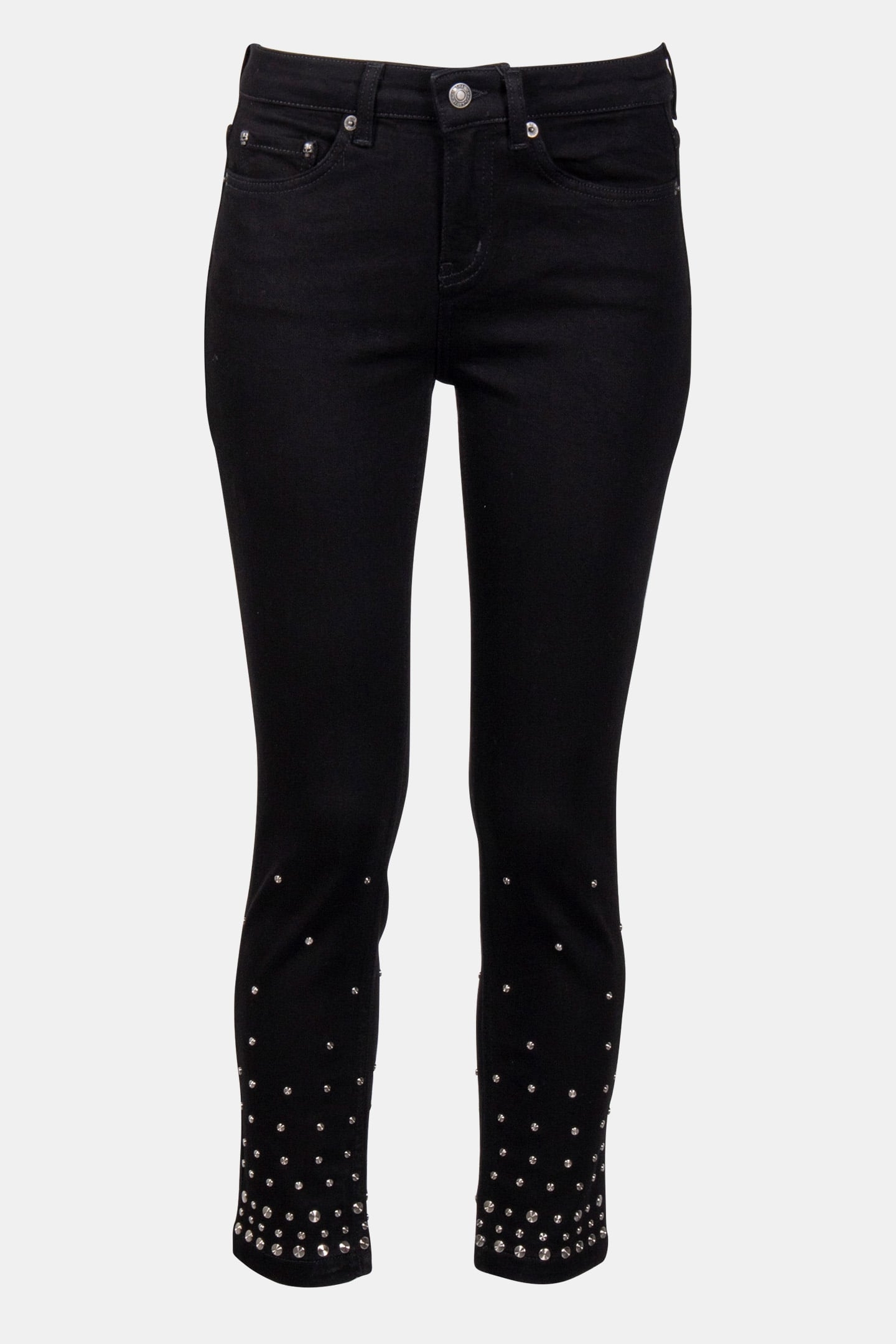 DENIM PANTS WITH STUDDED DETAILS BLACK 3