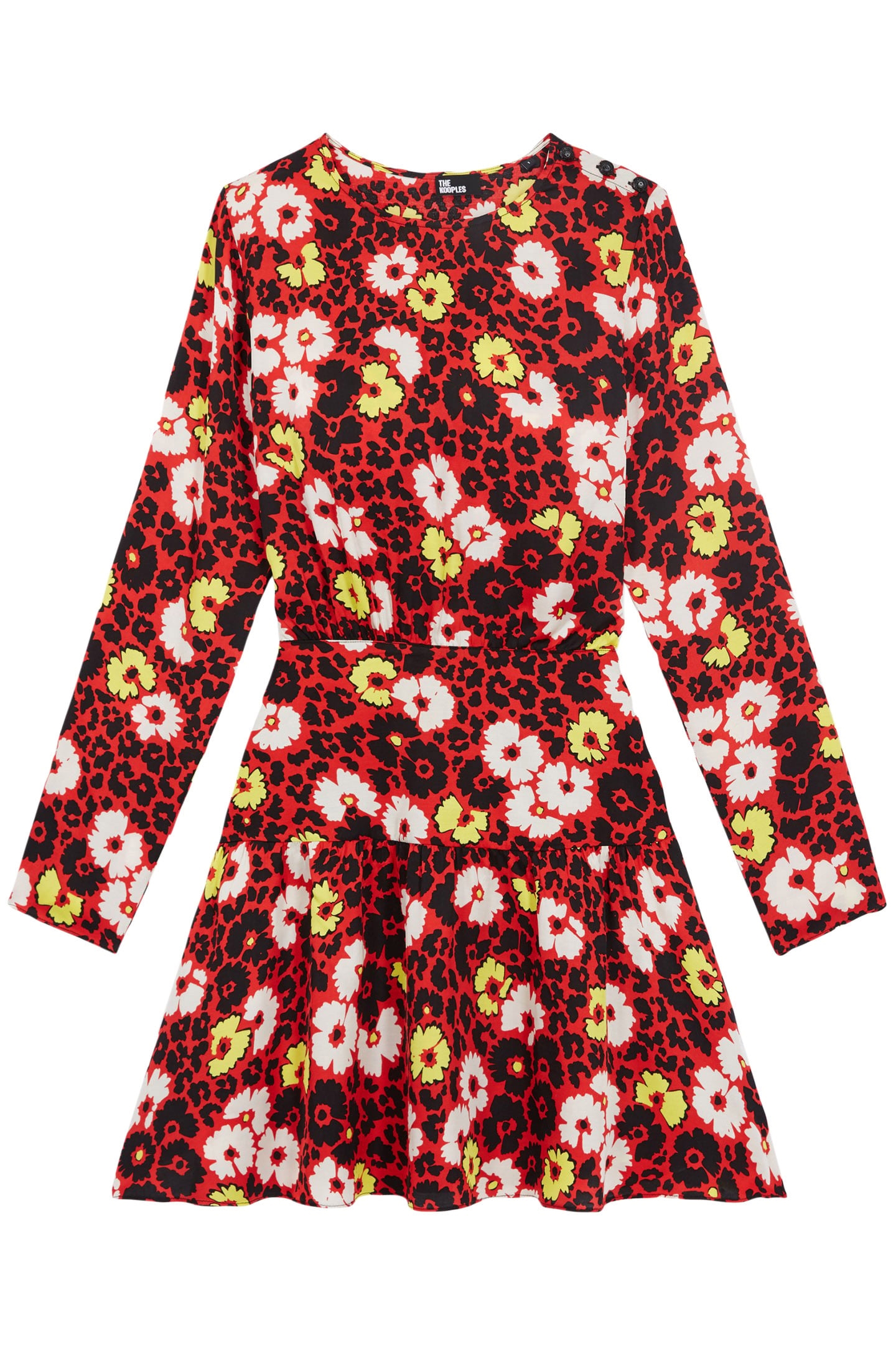 WILD BLOSSOM SHORT DRESS RED/YELLOW 5