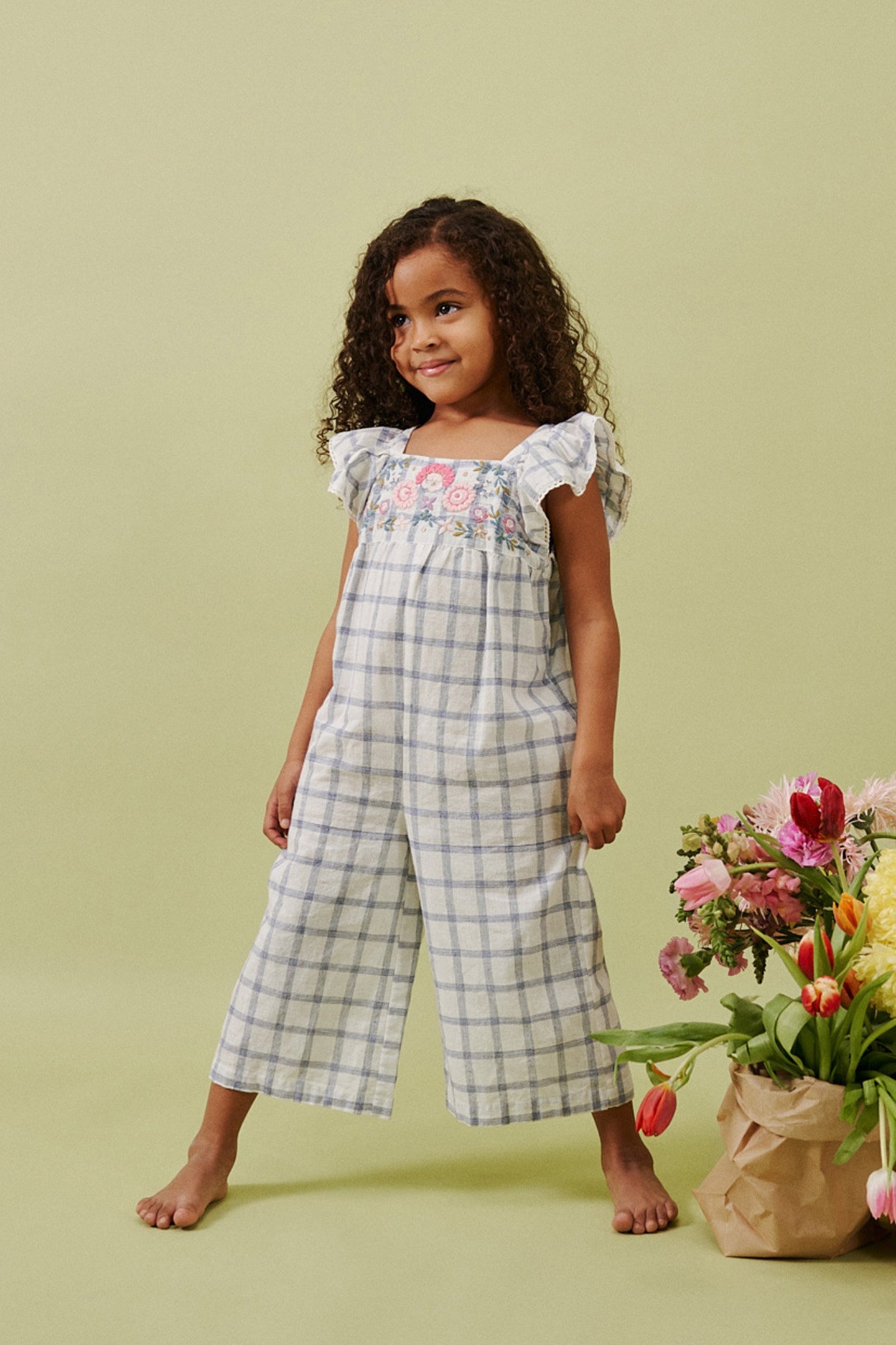 OVERALLS IRINA BLUE RIVER CHECKS 1