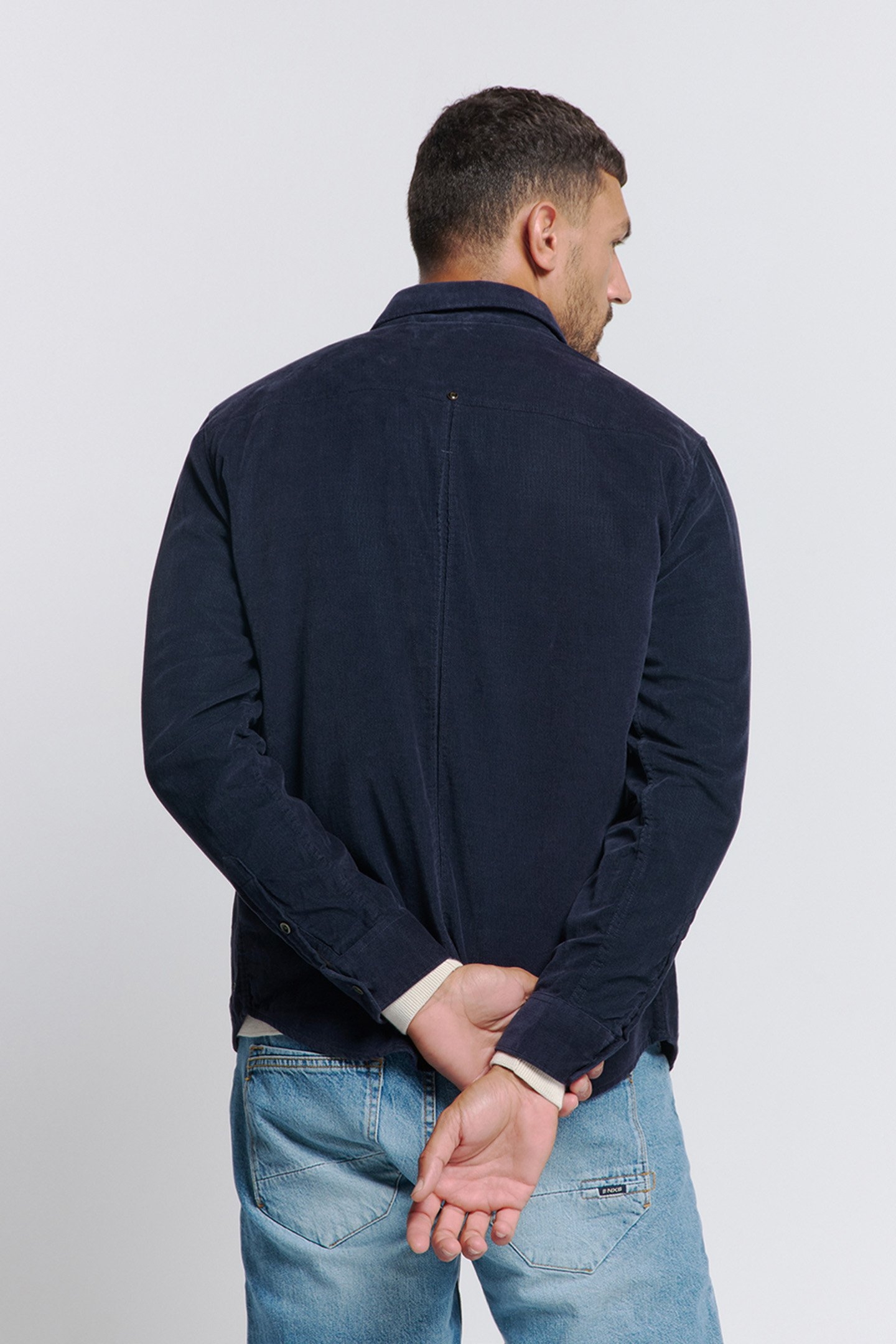 SHIRT VELVET CORDUROY BLUEBERRY 2