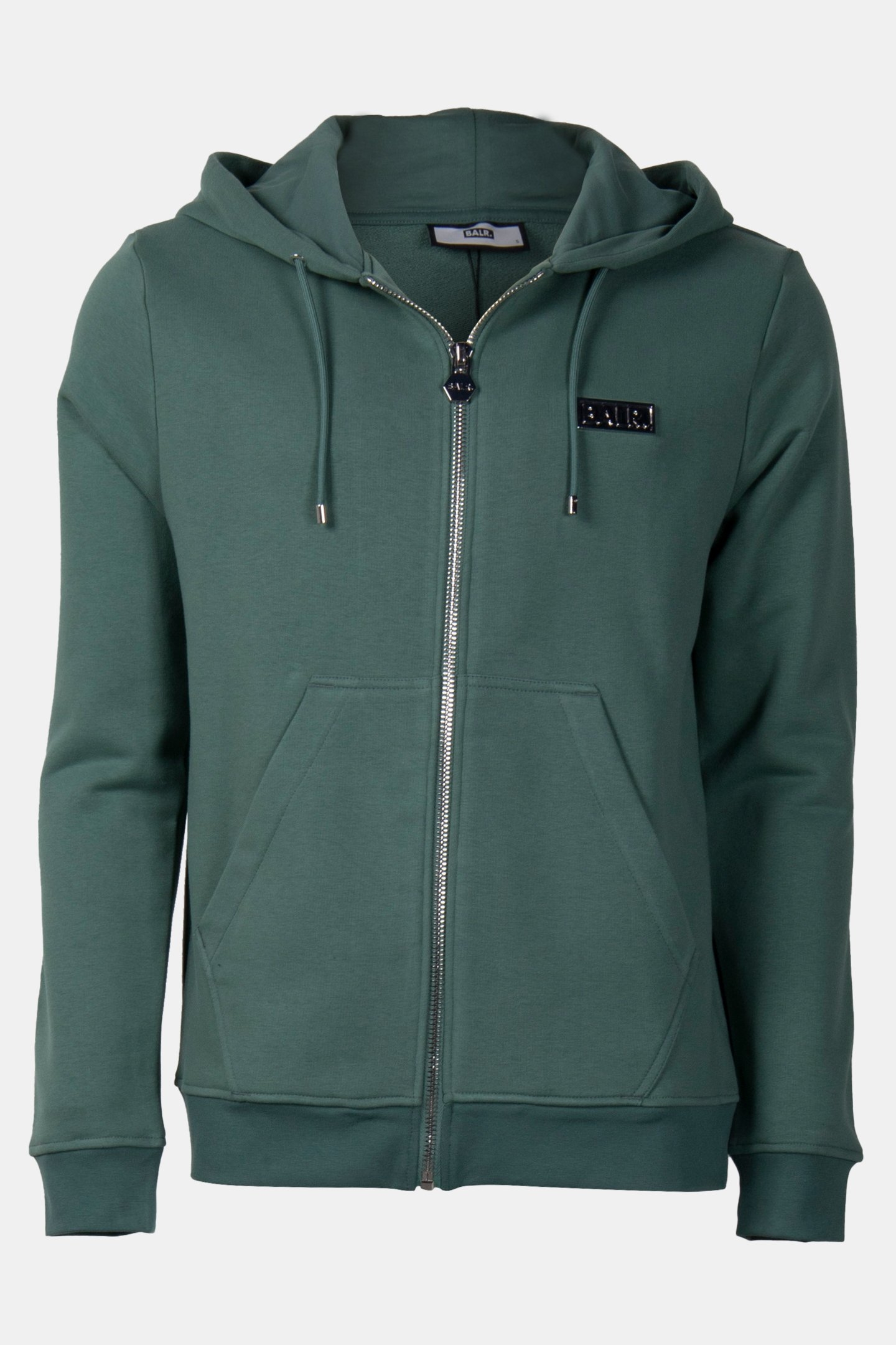 B-SERIES REGULAR FIT ZIP THROUGH HOODIE DARK FOREST 3