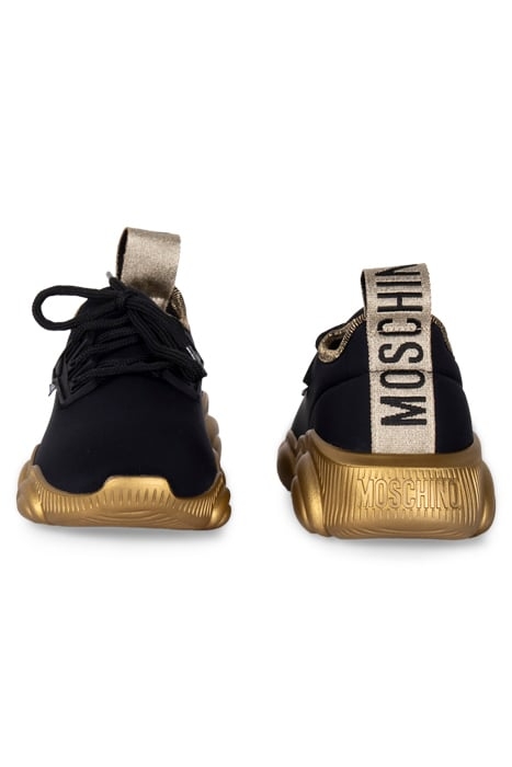 SNEAKERD.ORSO30 LYCRA NERO+ORO 2