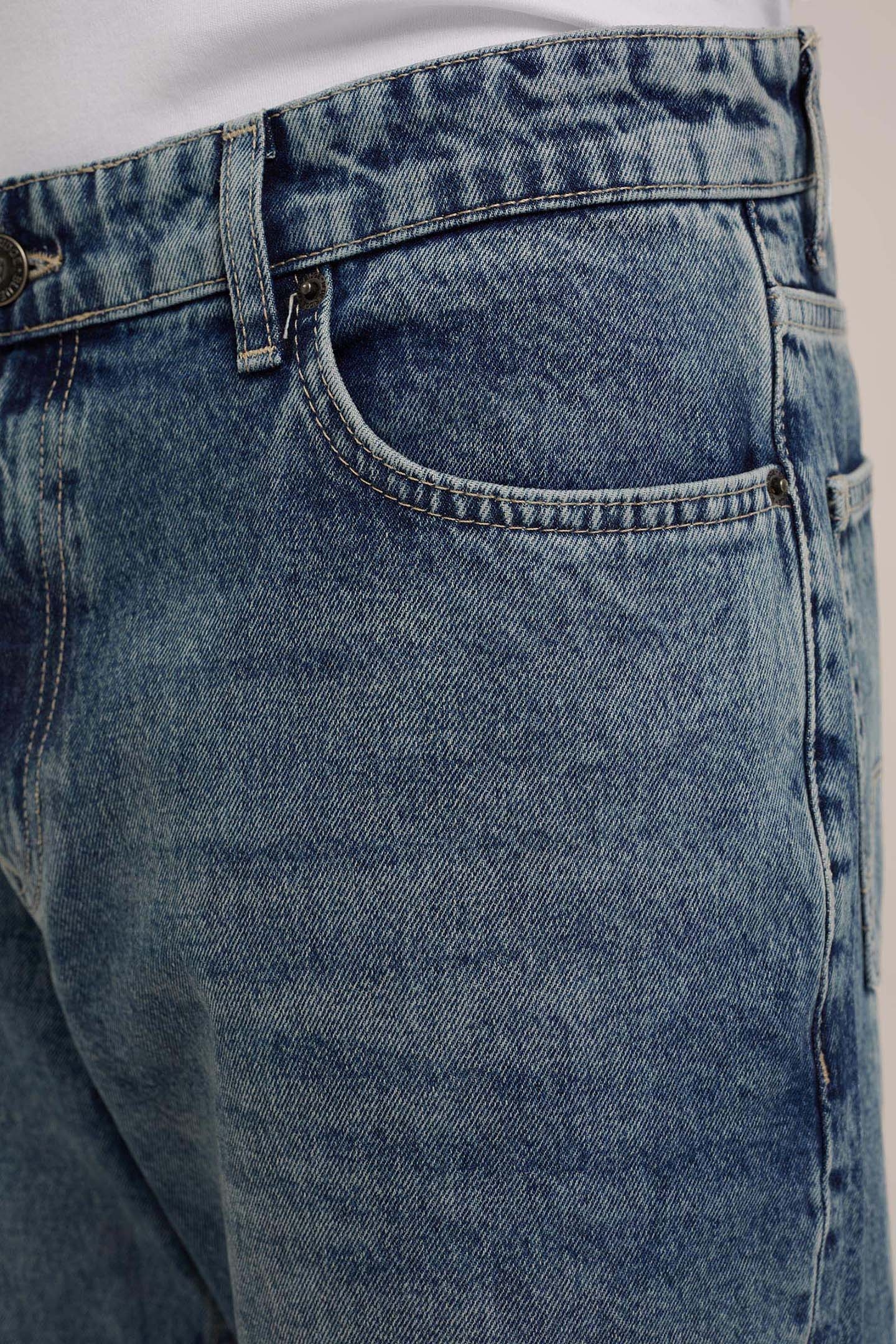 5-POCKET MID WAIST DARK BLUE 6