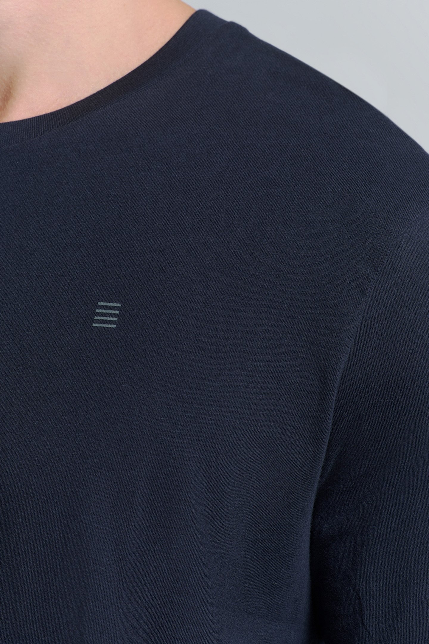 T-SHIRT CREWNECK SOLID BASIC BLUEBERRY 7