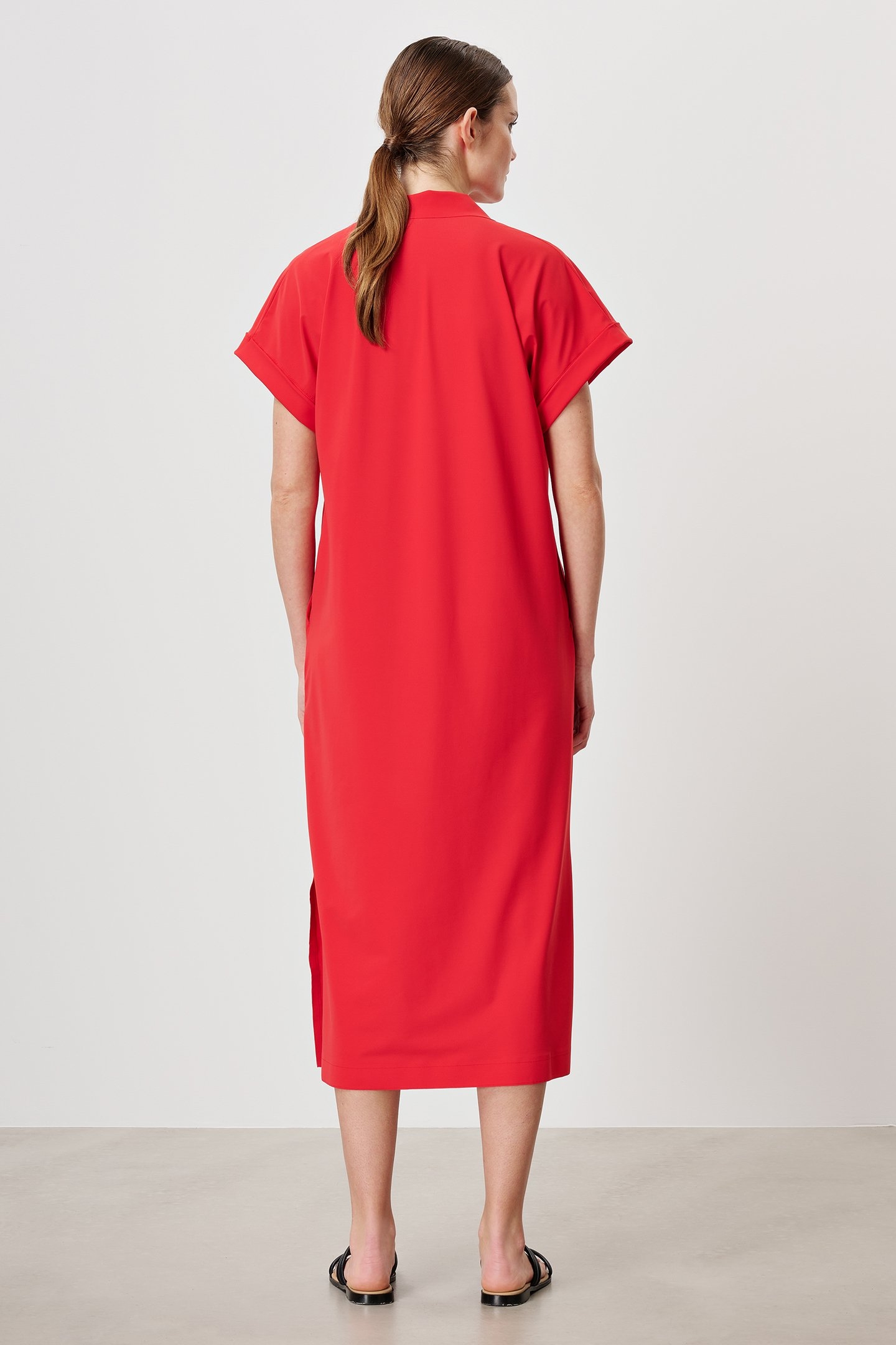 CHELSEA POLO DRESS RED 2