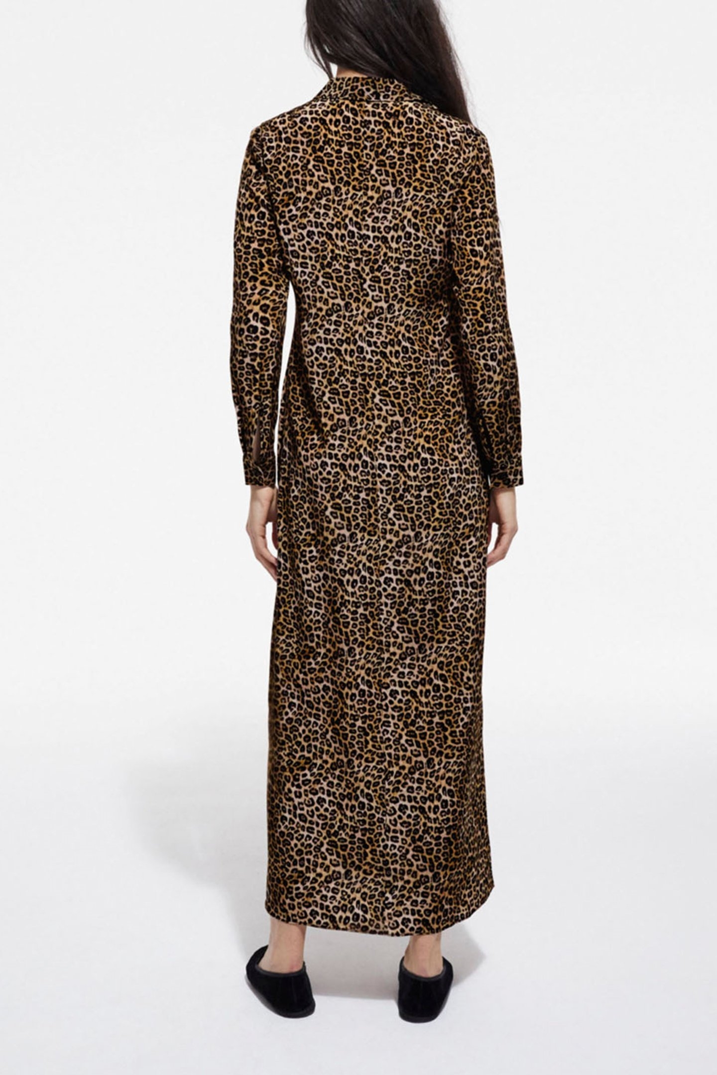 LITTLE LEO SILK LONG DRESS LEOPARD 2