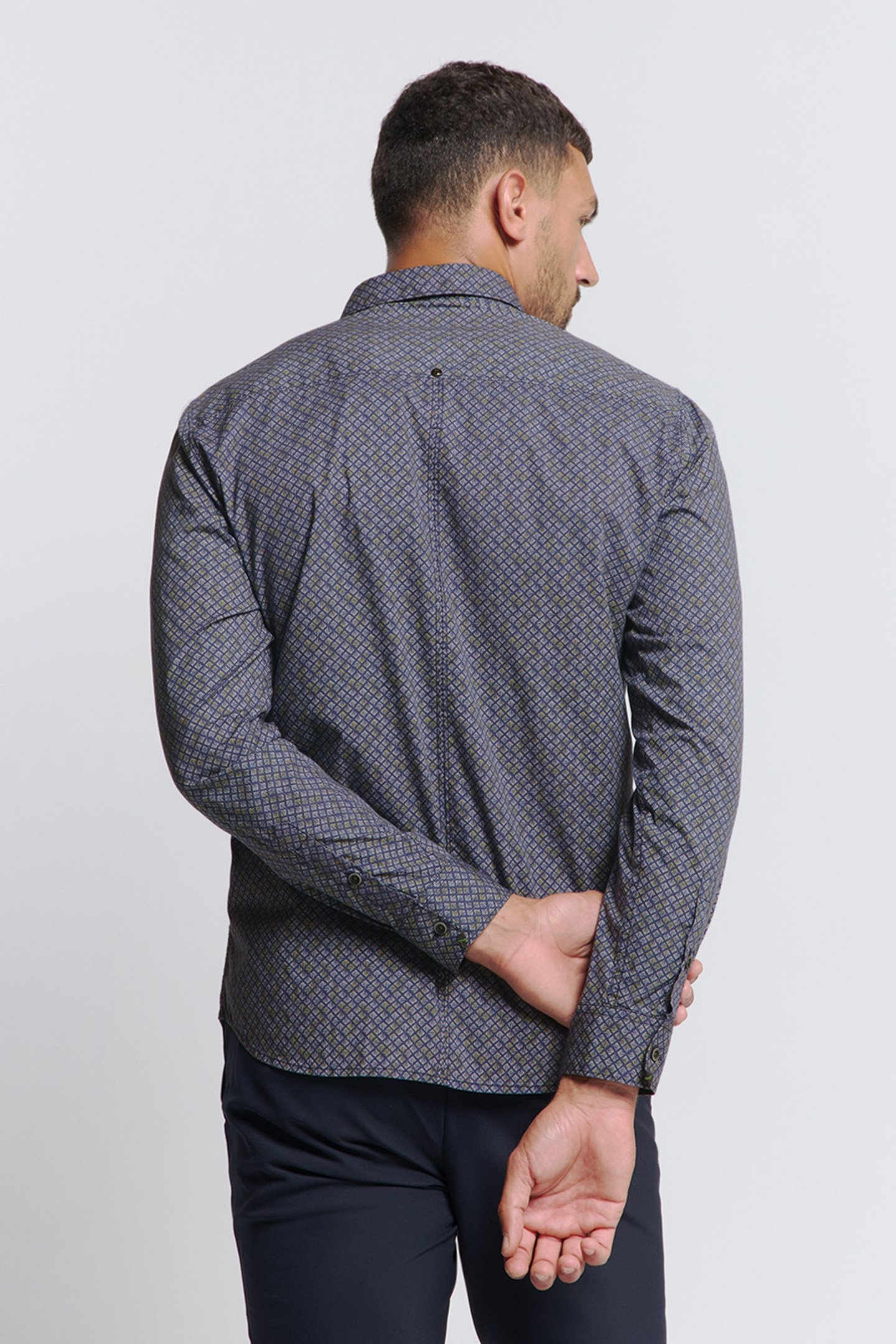 SHIRT STRETCH ALLOVER PRINTED BLUEBERRY 2