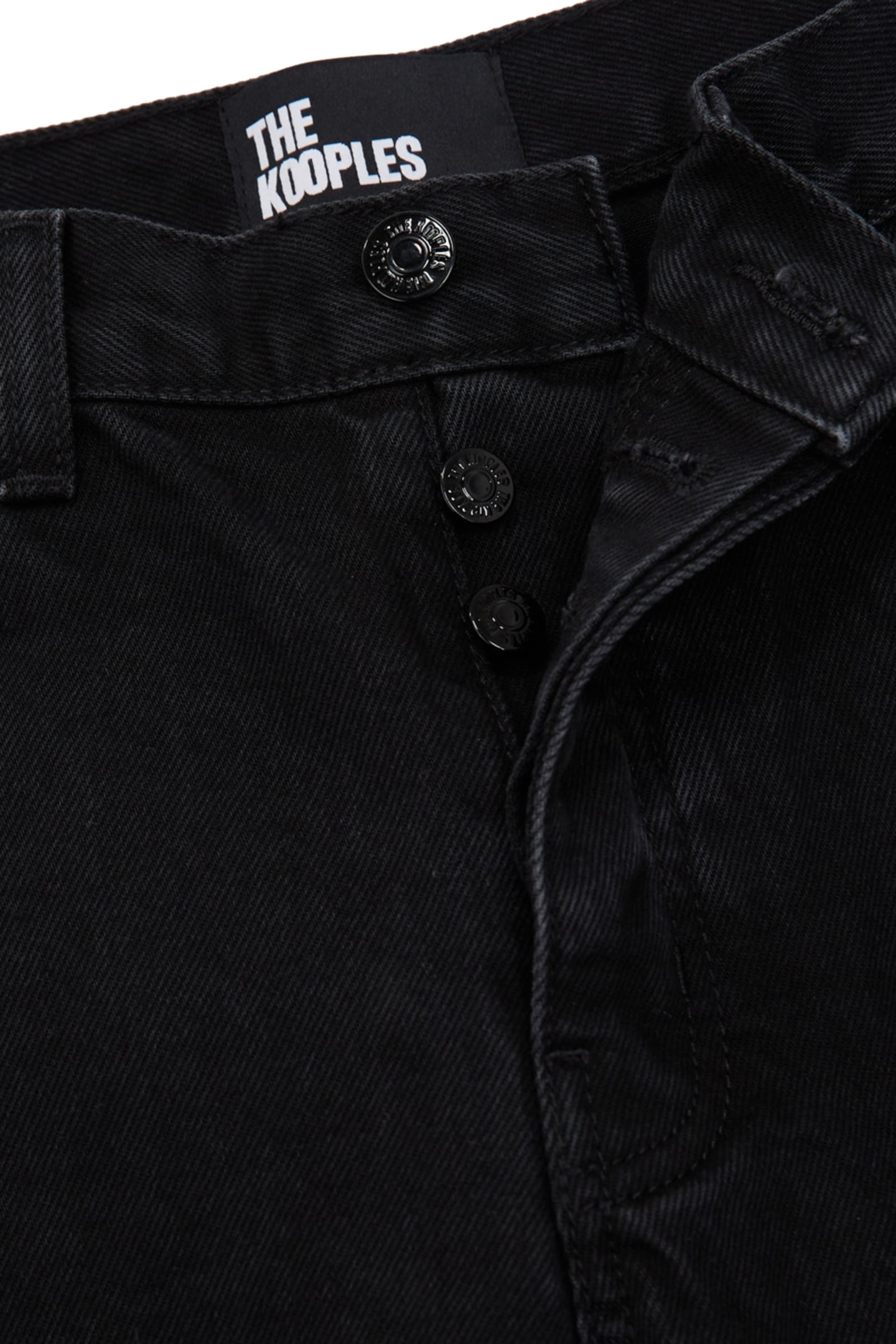 BLACK WASHED STRAIGHT JEANS 4