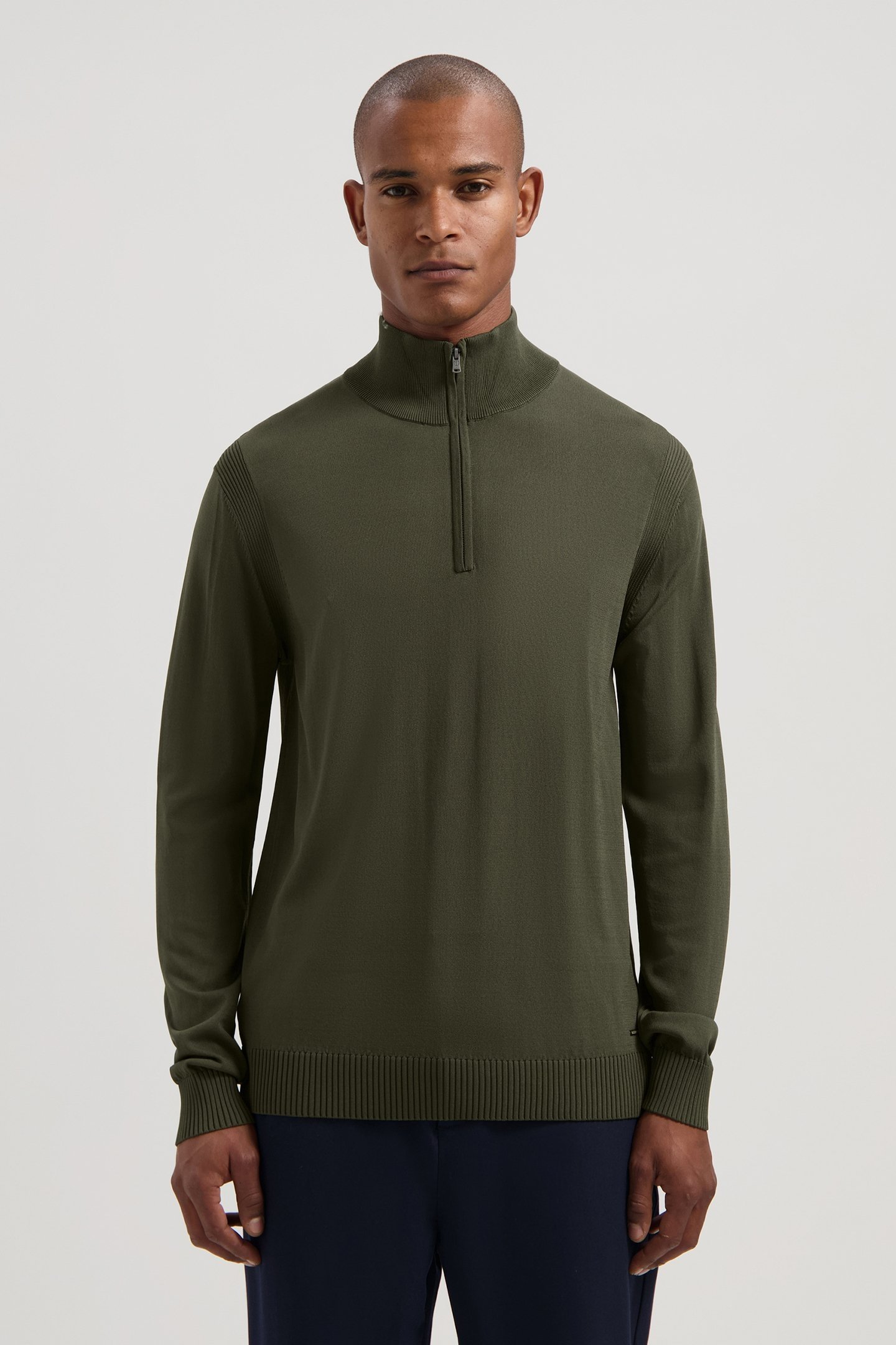 DS_TECH KNIT SKIPPER ARMY GREEN 1