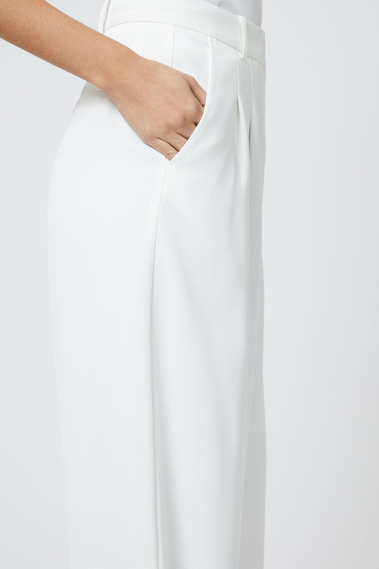 HARRIE SUITING TROUSER SUMMER WHITE 5